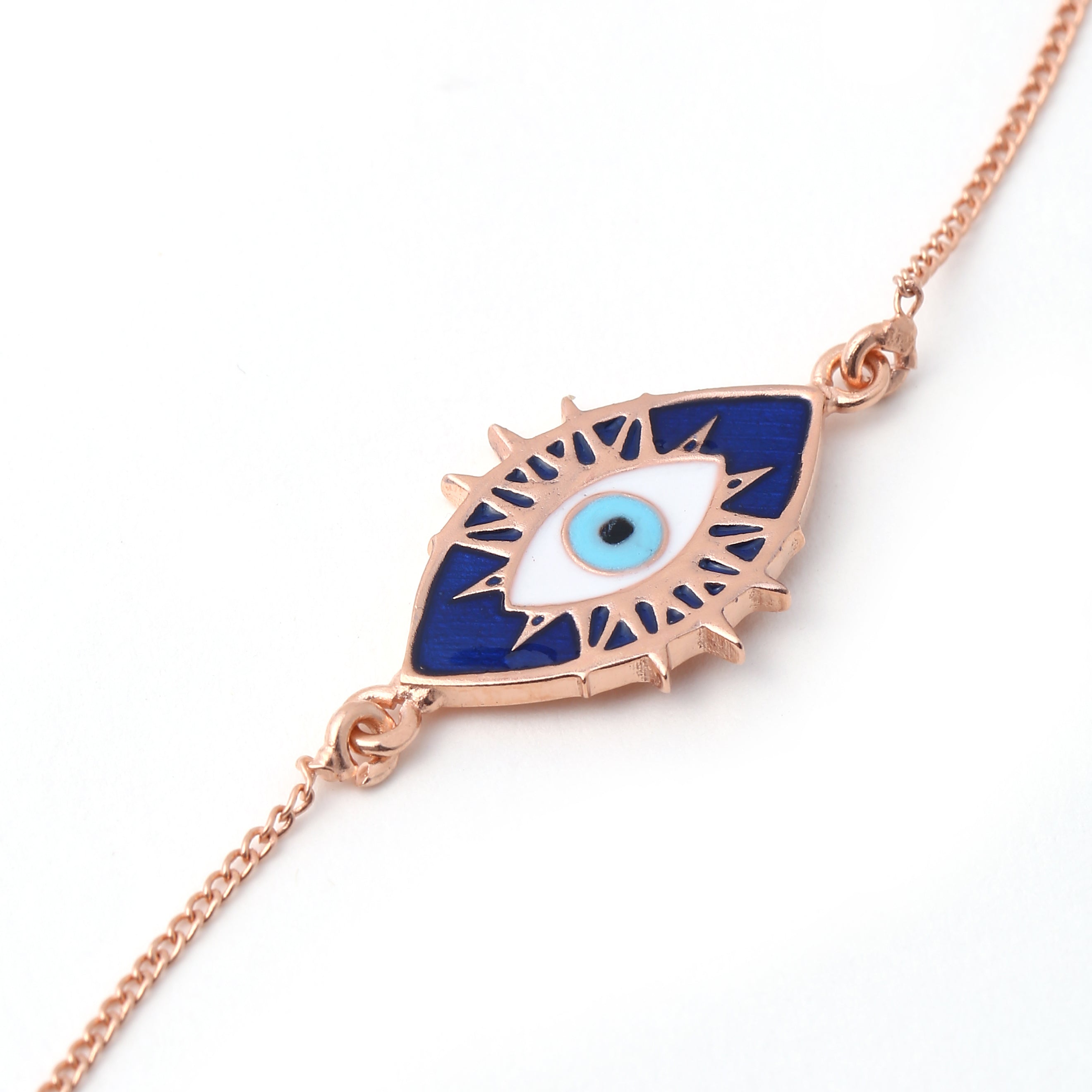 Evil Eye Bracelet - Rose Gold