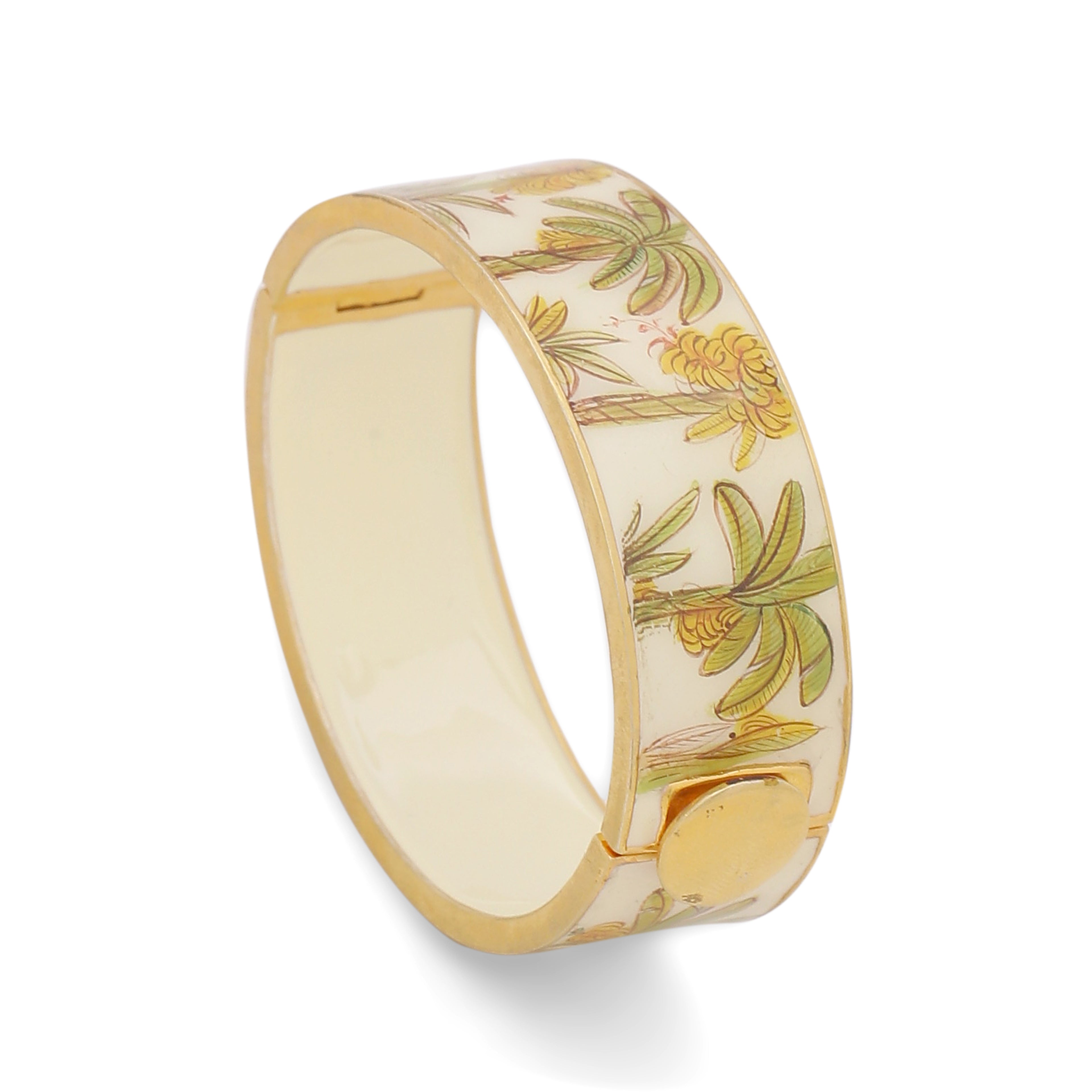 Palm tree Handpainted Openable Bangle