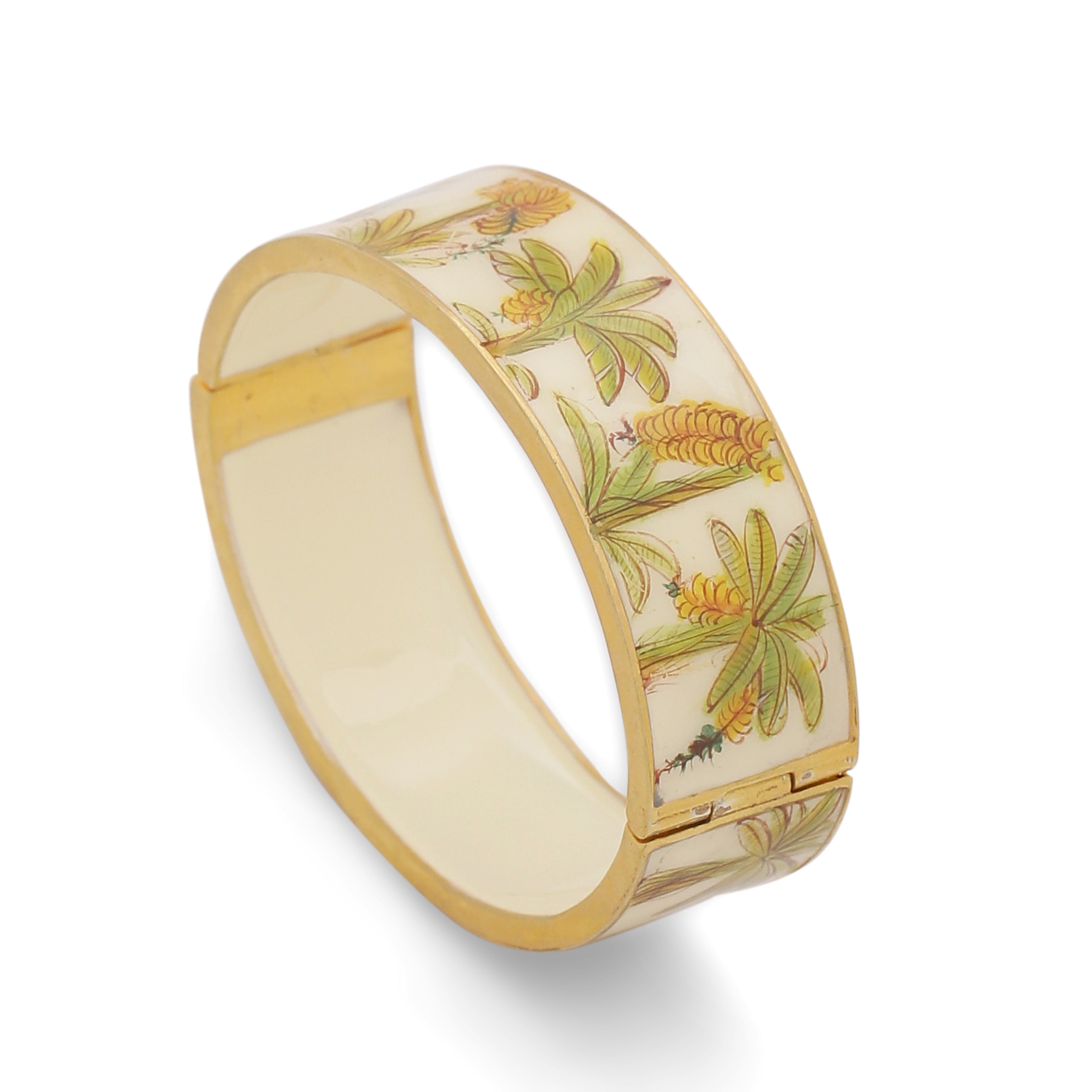 Palm tree Handpainted Openable Bangle