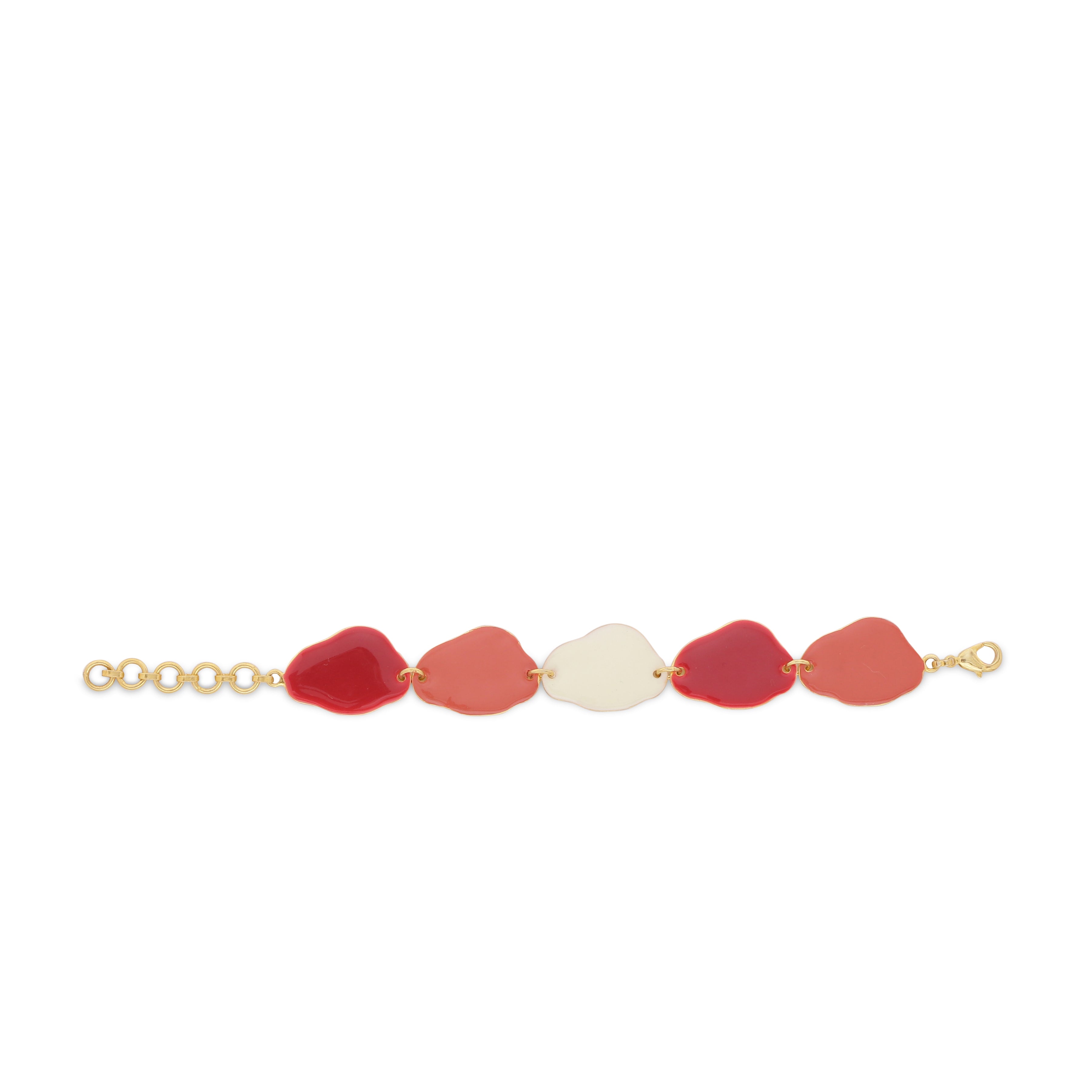 Clouds handmade bracelet - Red