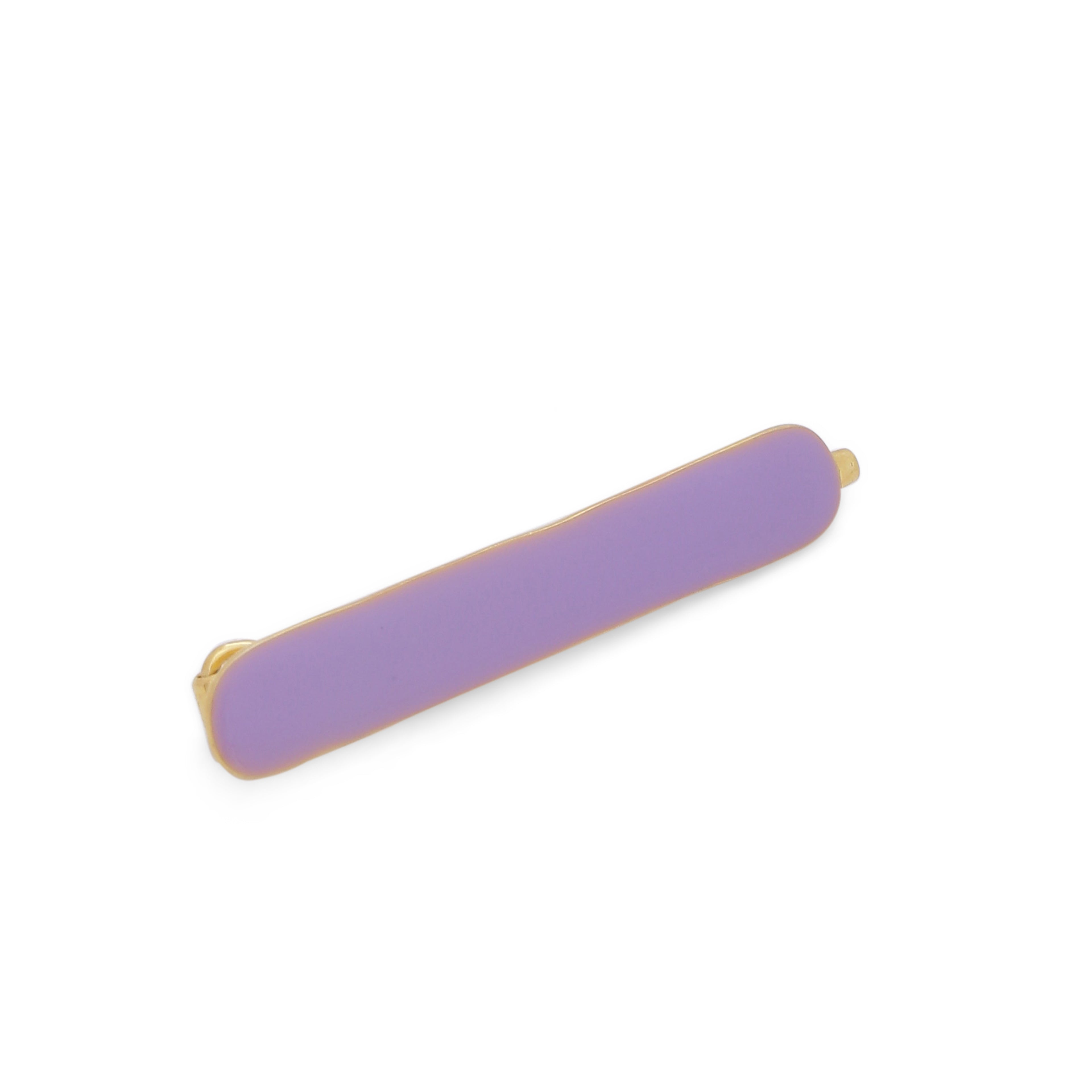 Classic enamel hair clip - Lavender - AZGA