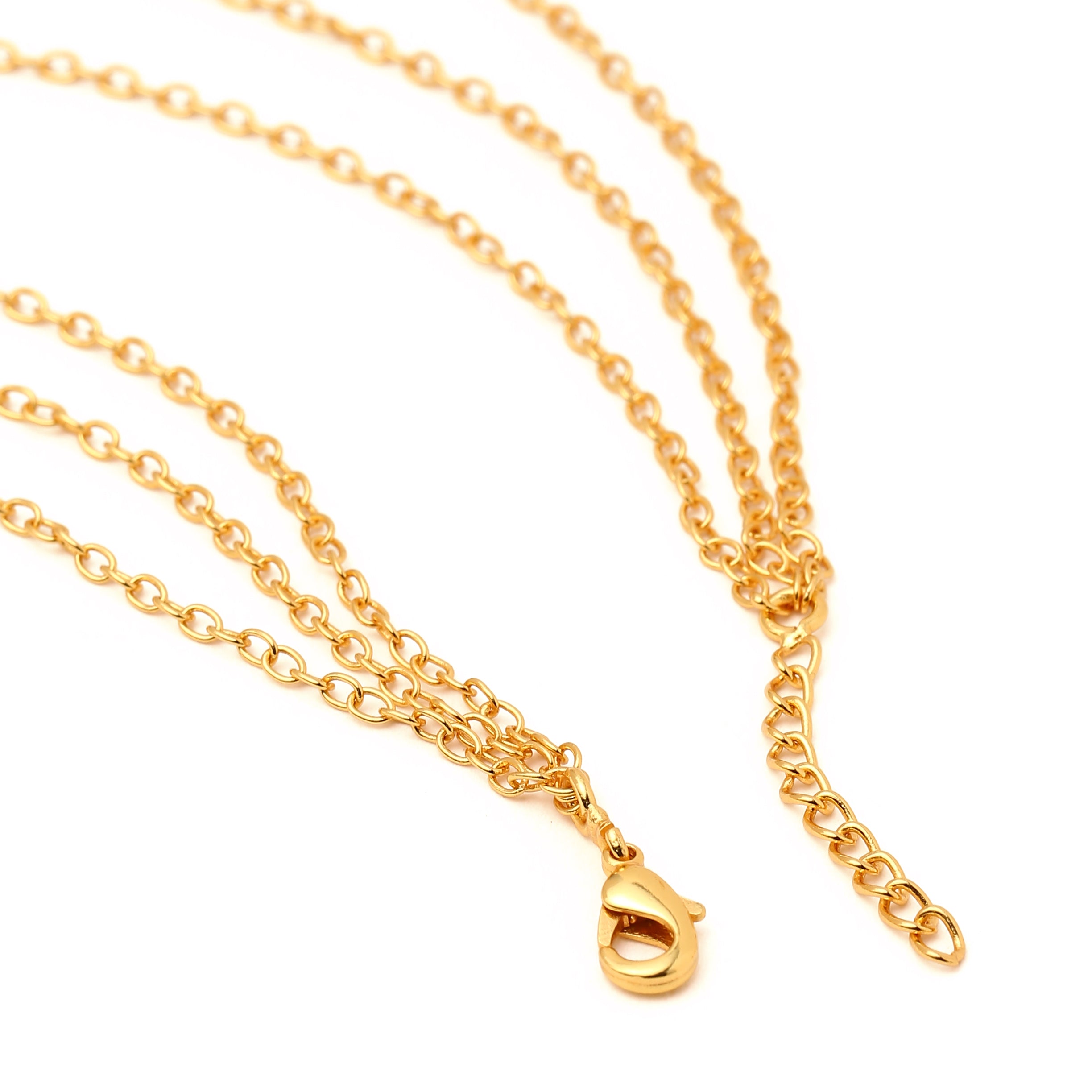 Multi layer neckchain / hamsa, clover, evil eye