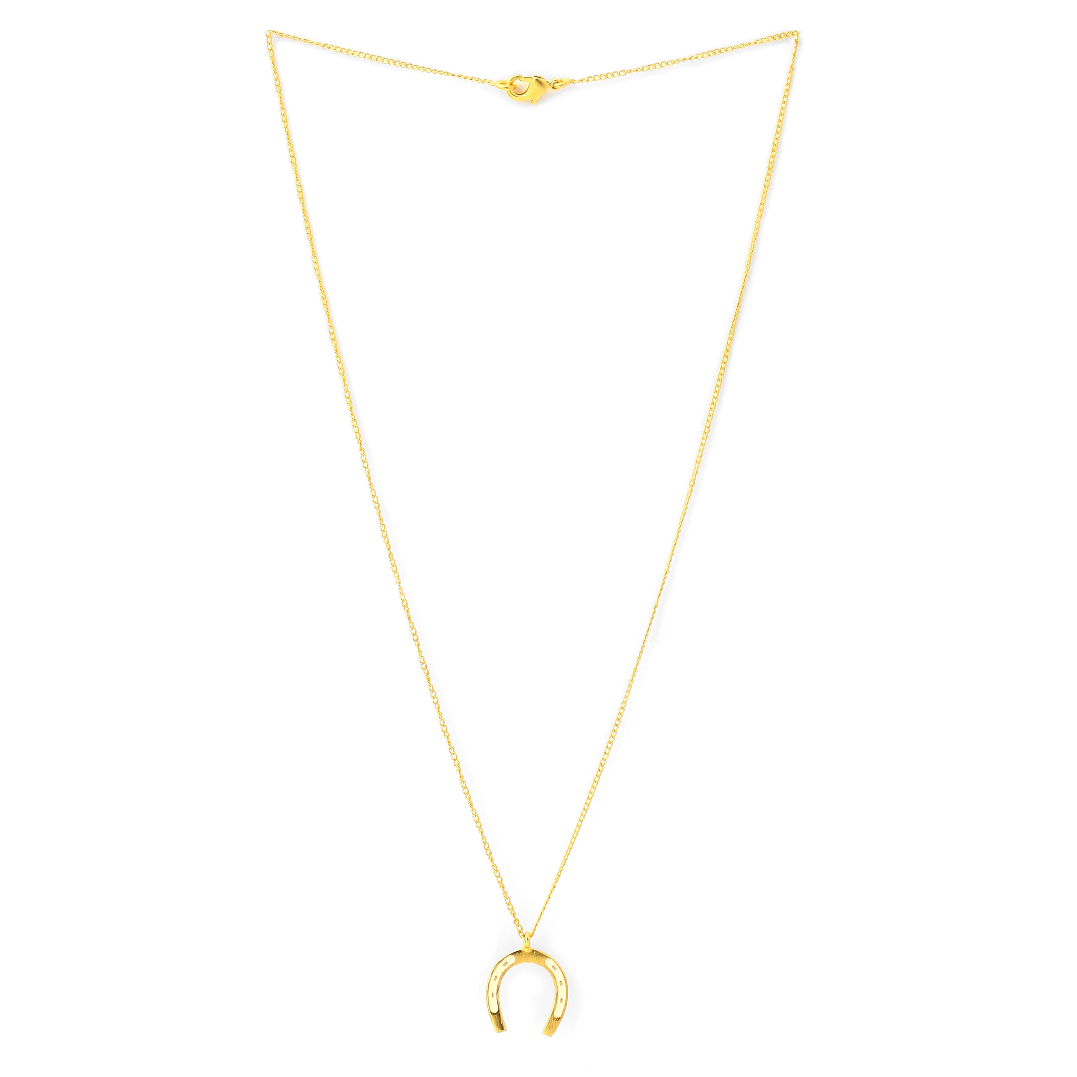 Horse shoe Neck Chain - Ivory