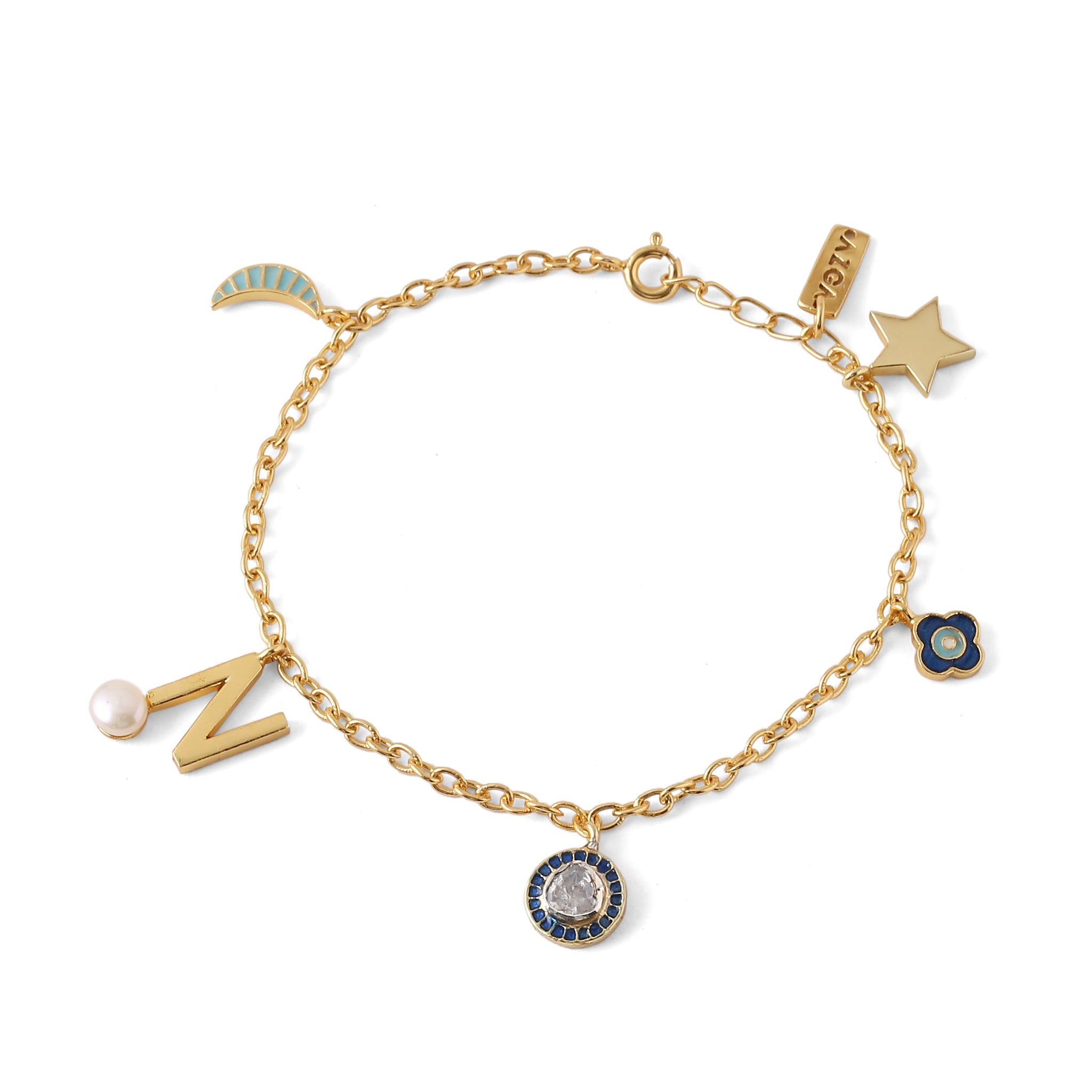 Chand tara polki personalised bracelet