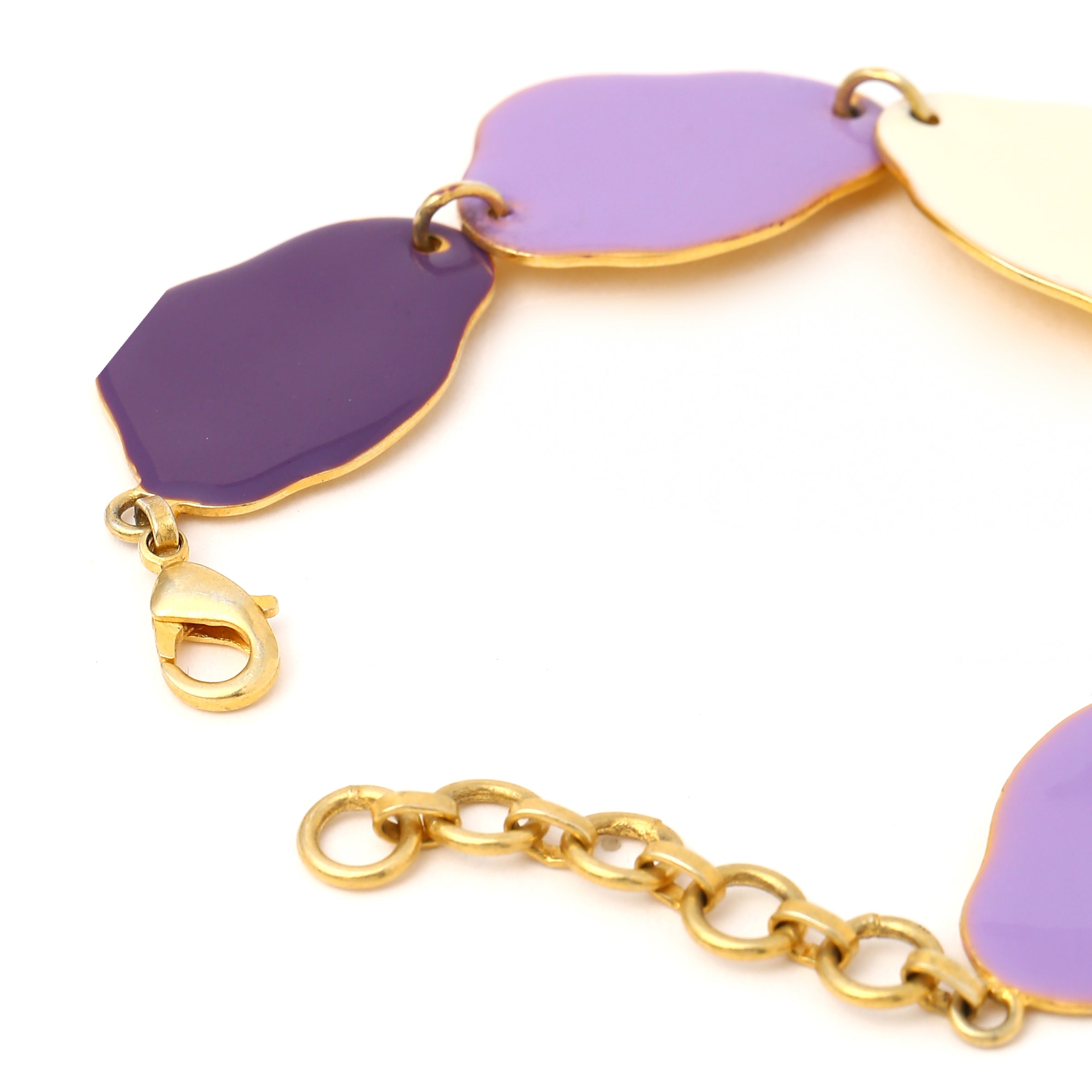 Clouds handmade bracelet - Purple