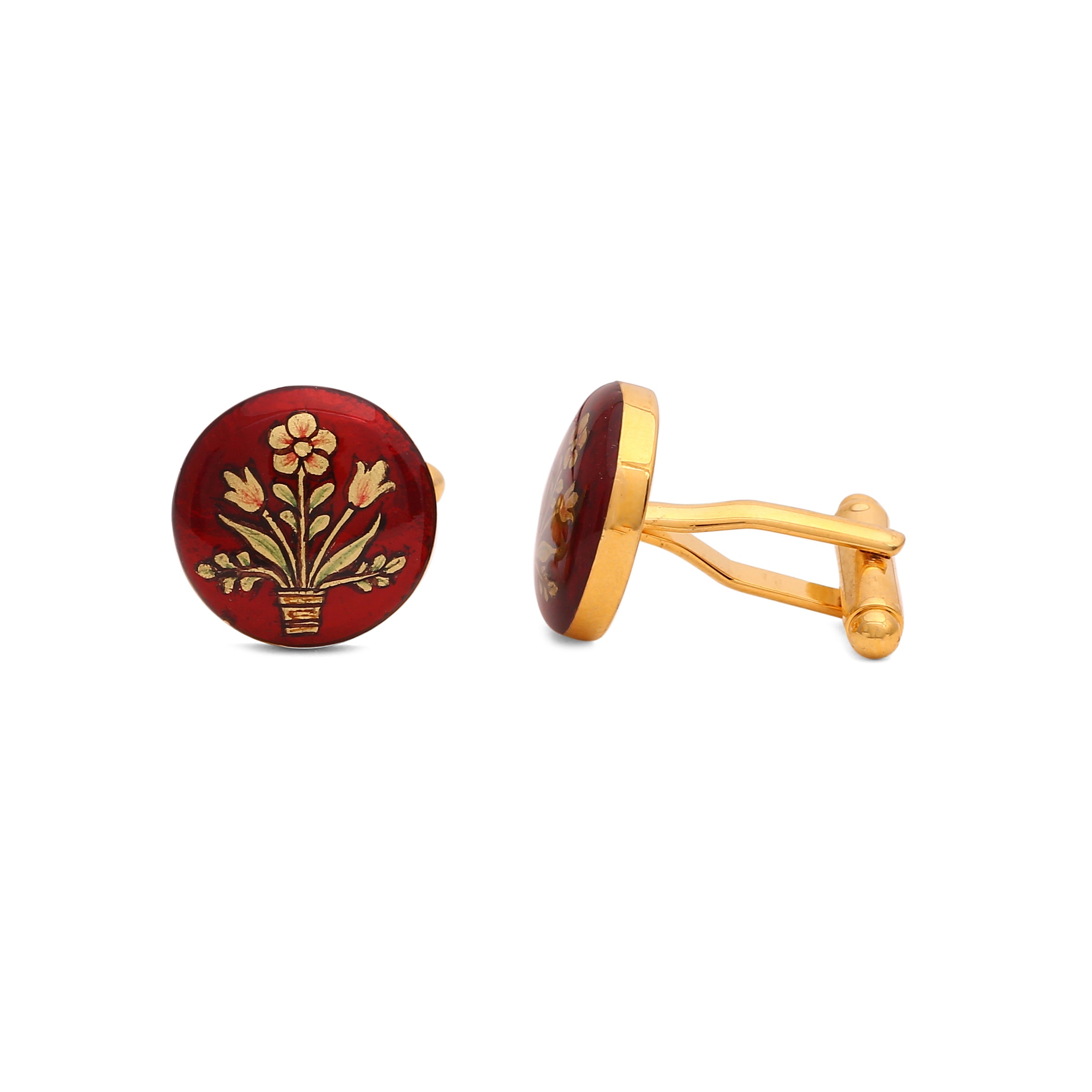 Gulbagh Handpainted Cufflinks