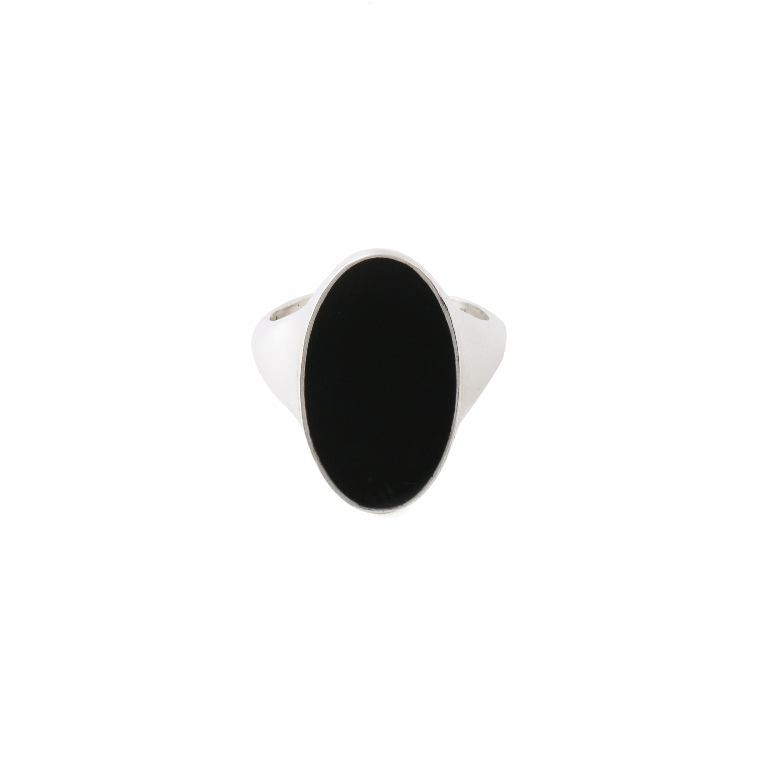 Classic Enamel Ring - Noir