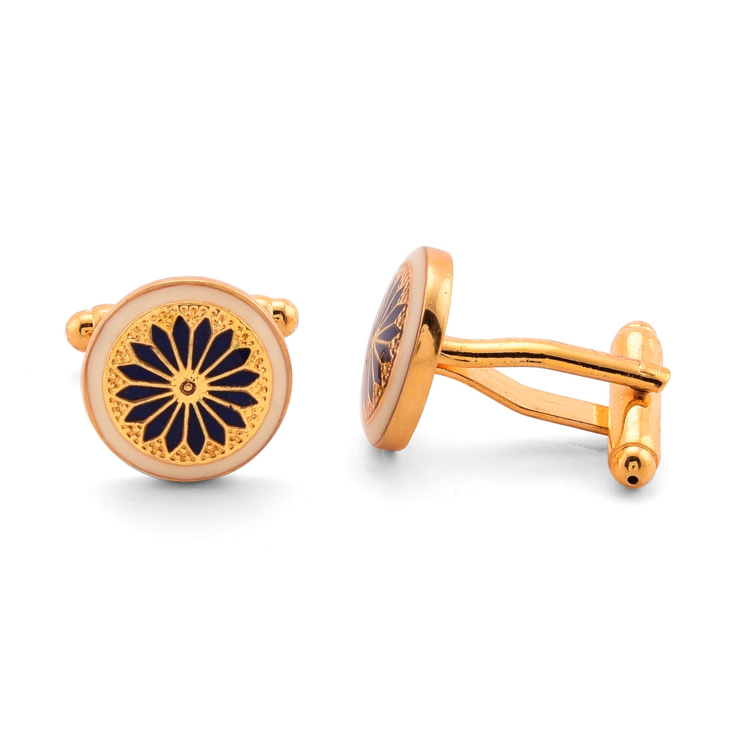 The Kutch Cufflinks - Black and Ivory