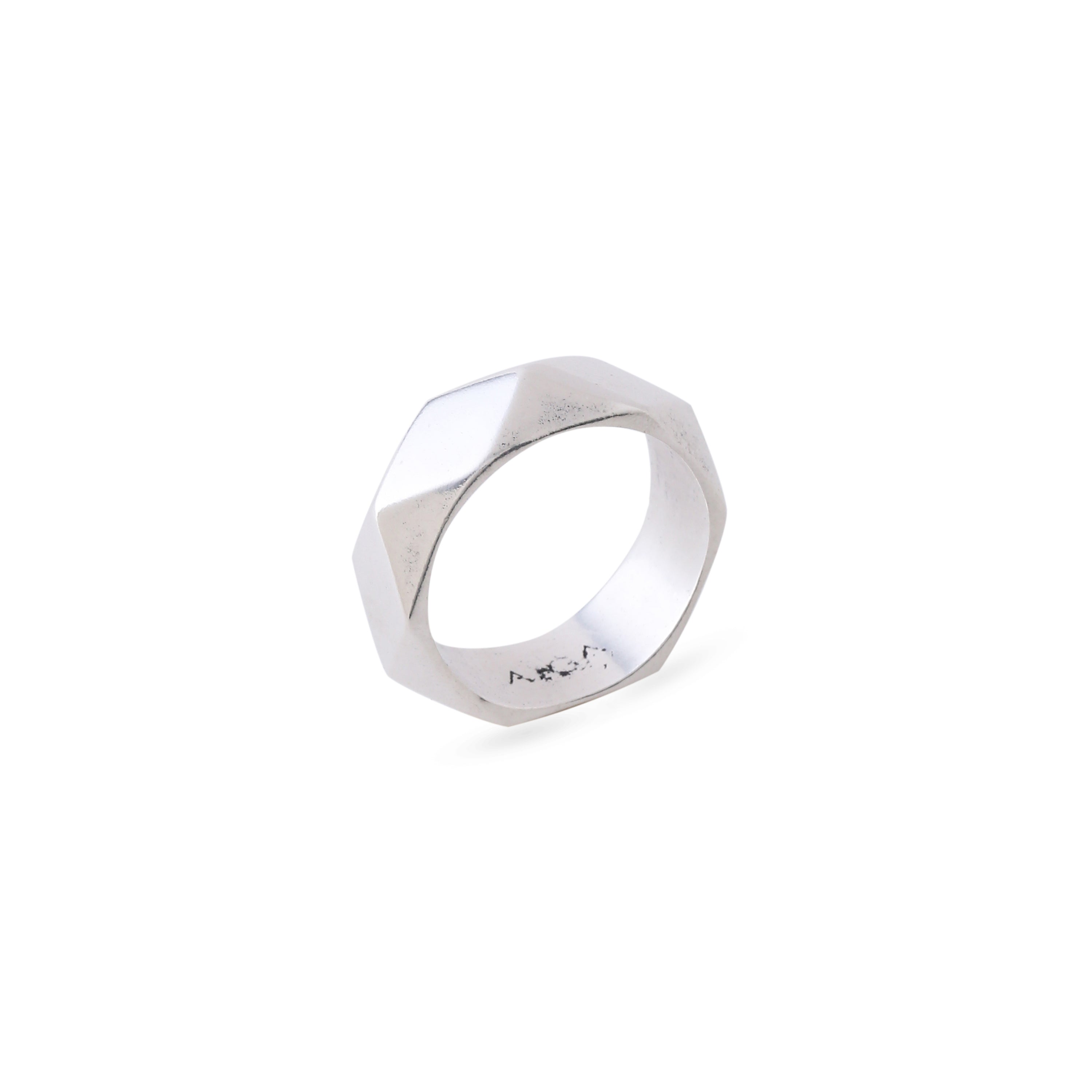 Cuban Ring - Oxidised silver