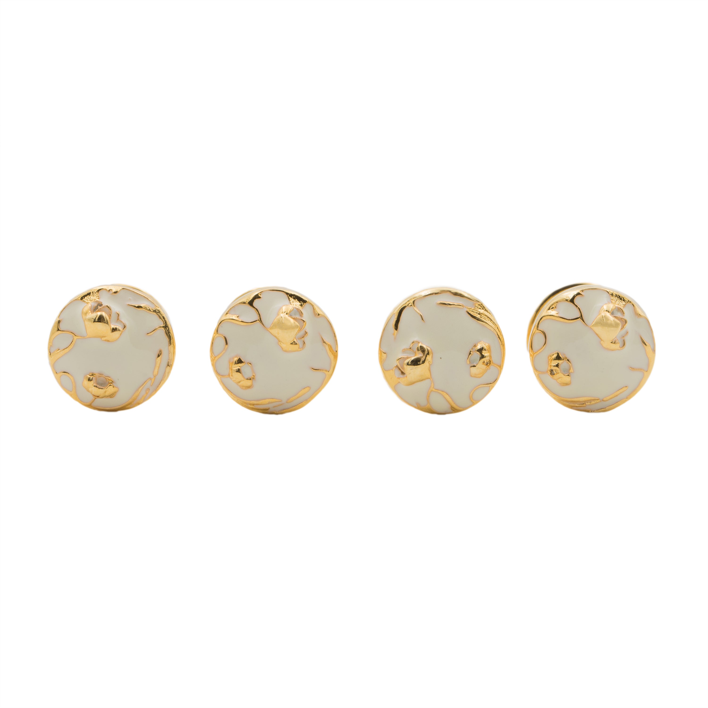 Bloom Ivory Shirt Studs - AZGA