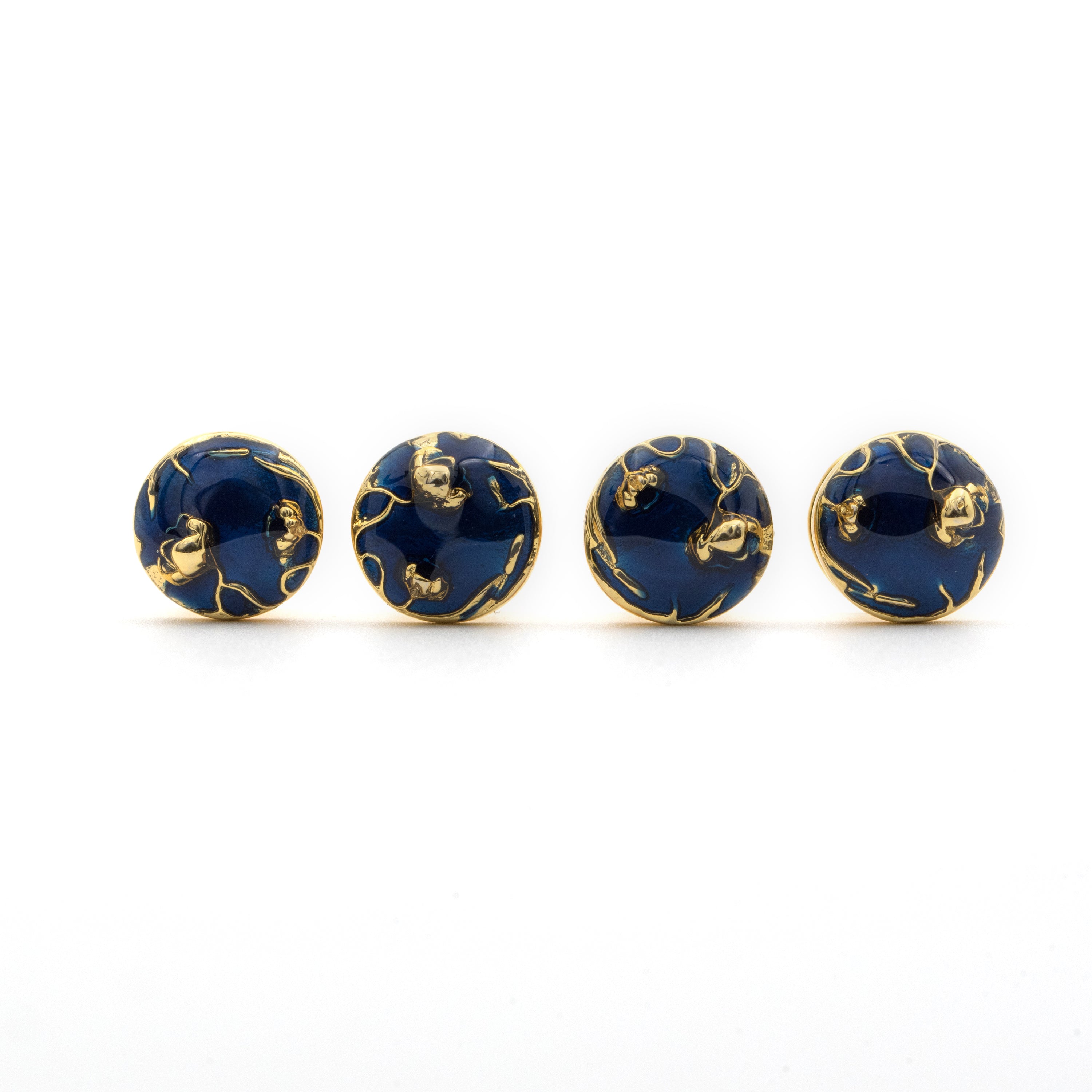 Bloom Blue Shirt Studs - AZGA