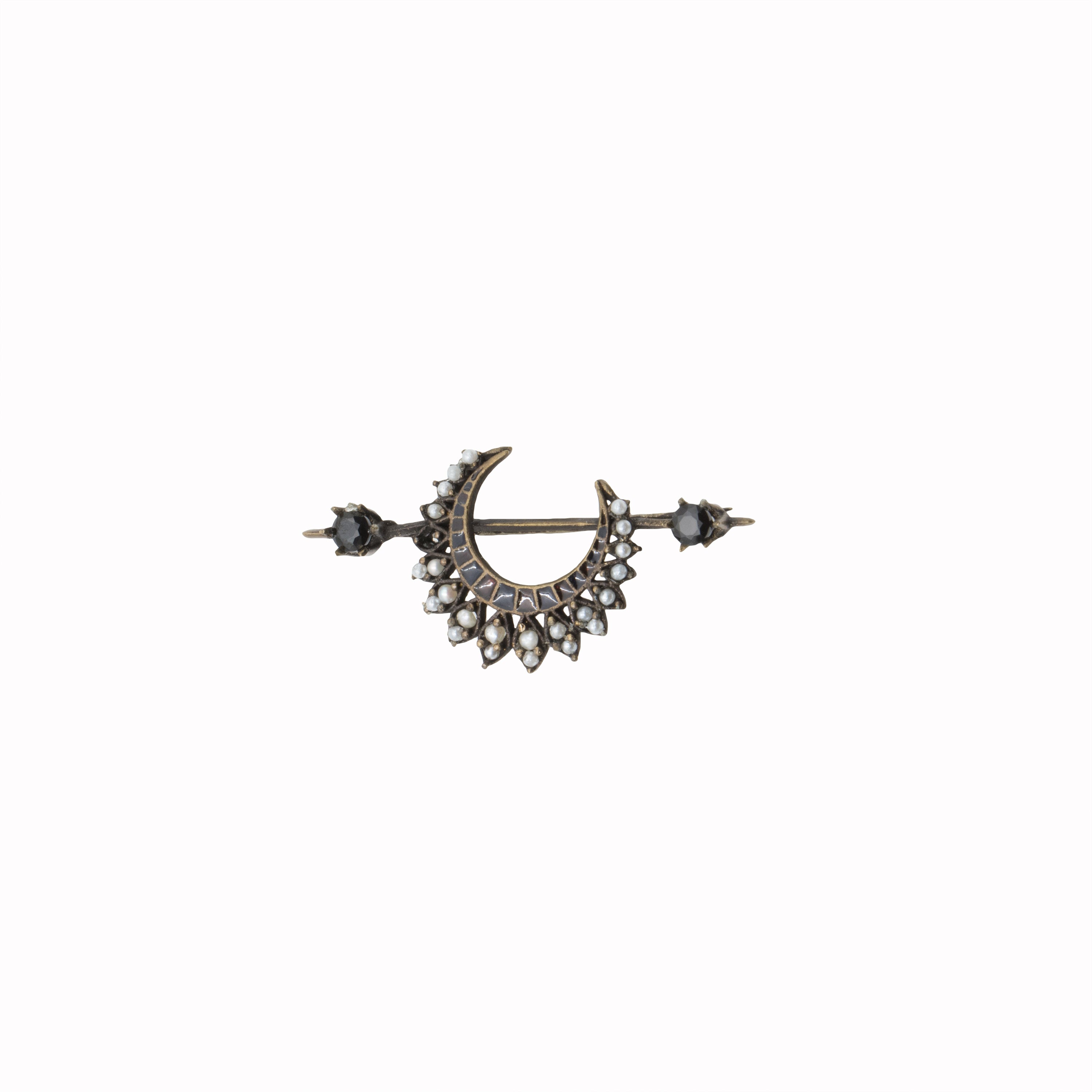 Crescent Moon Brooch - AZGA