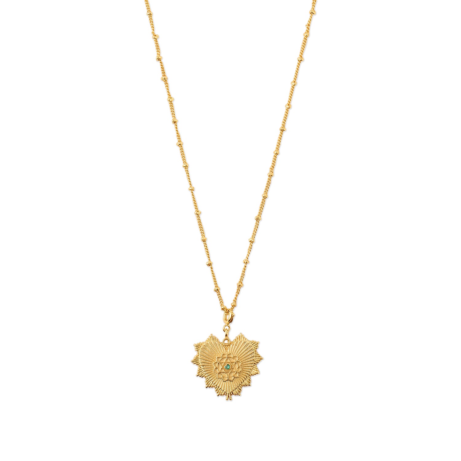 Heart Chakra charm necklace