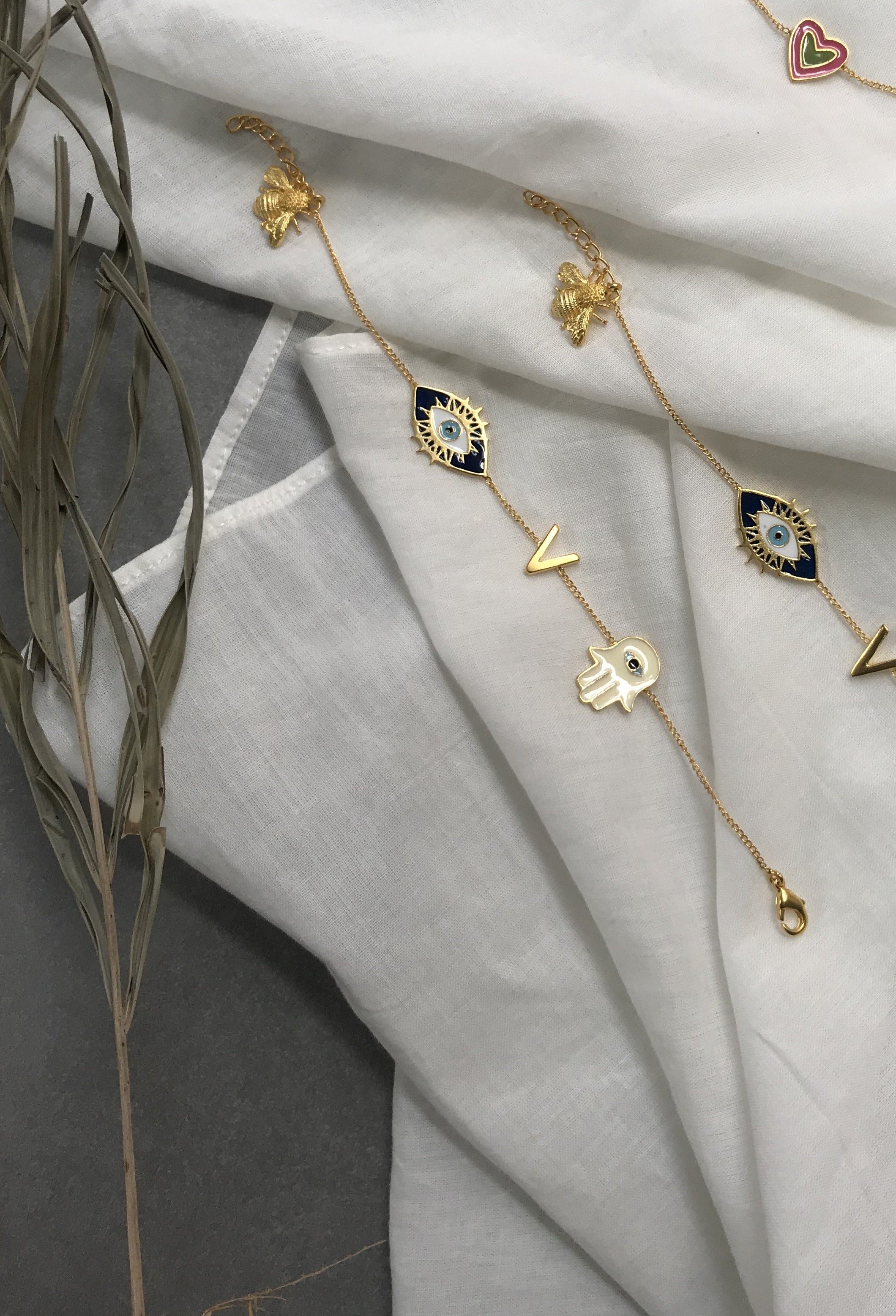 Charm Hamsa Bracelet