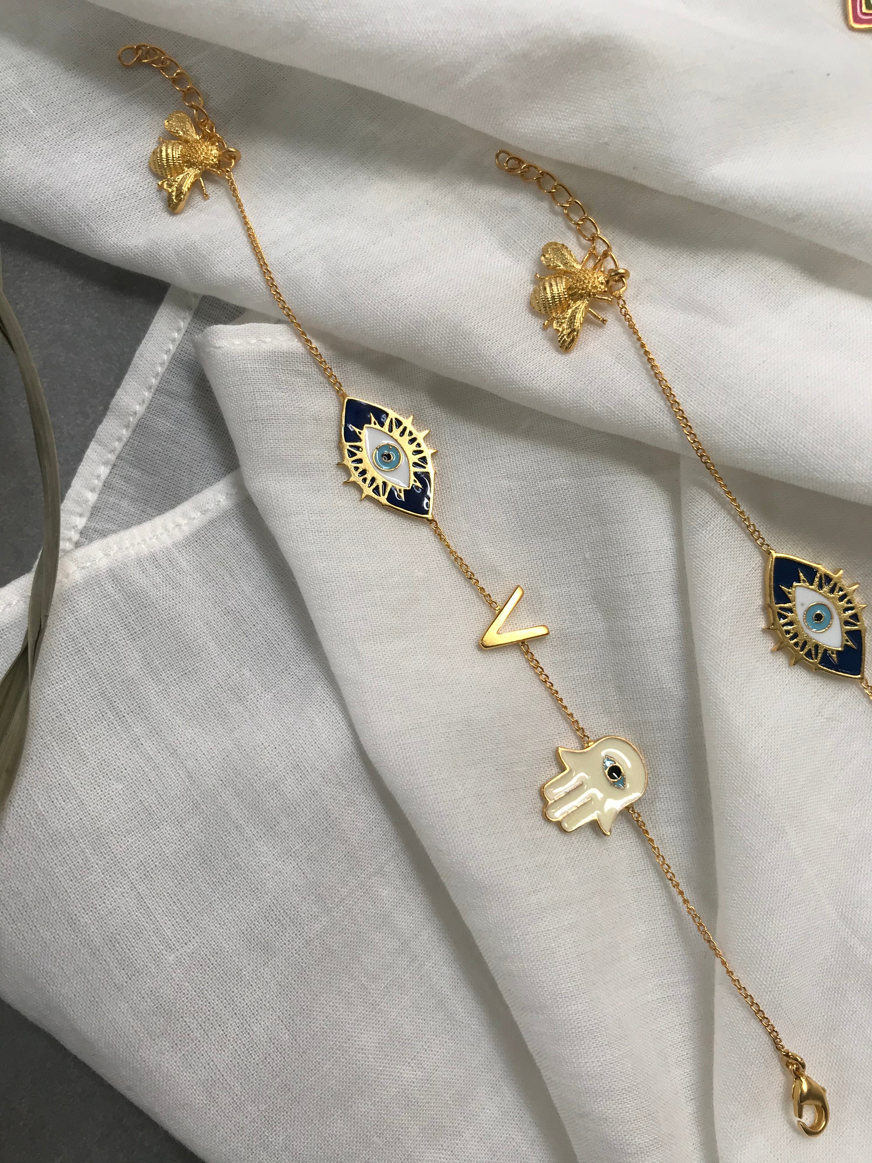 Charm Hamsa Bracelet