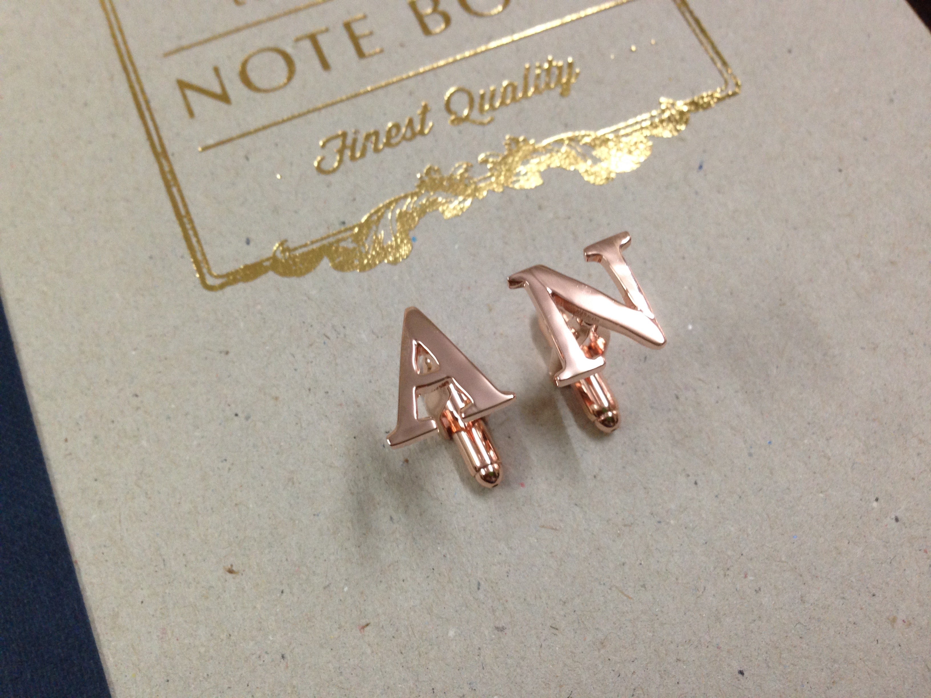 Individual Initial Cufflinks - AZGA