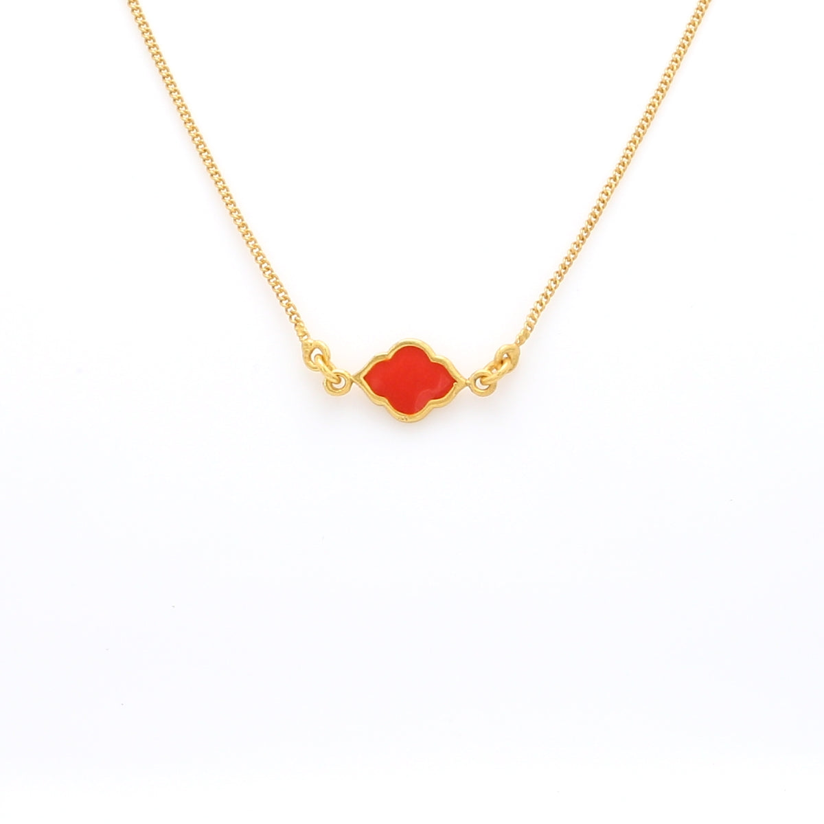 Moroccan Neck chain - Orange Gold