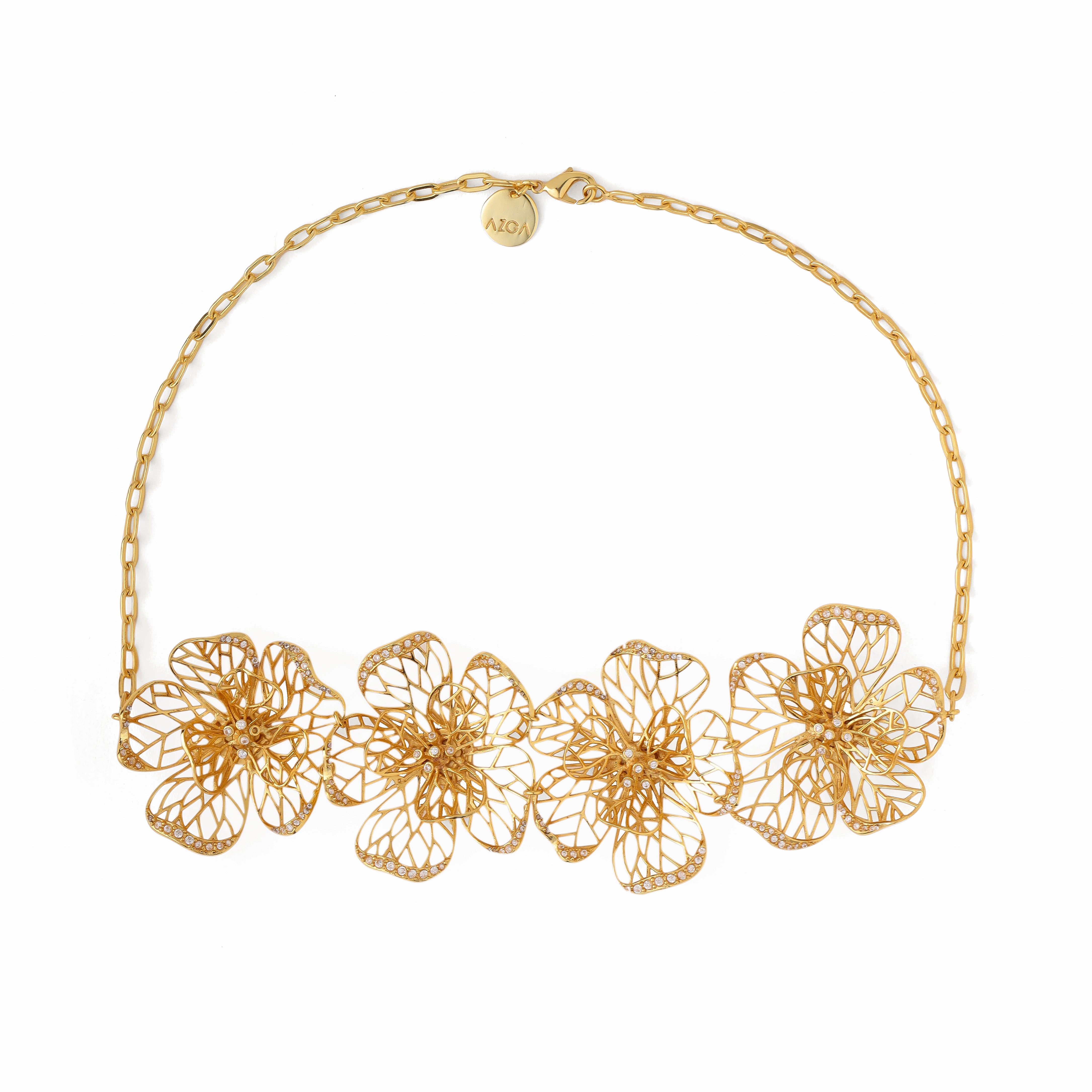 Fiore Floral Oro Choker