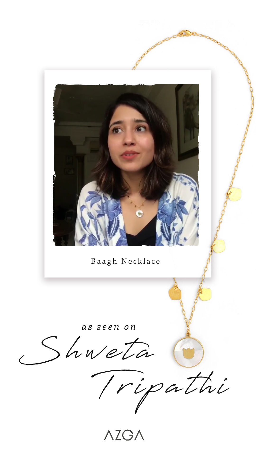 Shweta Tripathi in Baagh Necklace