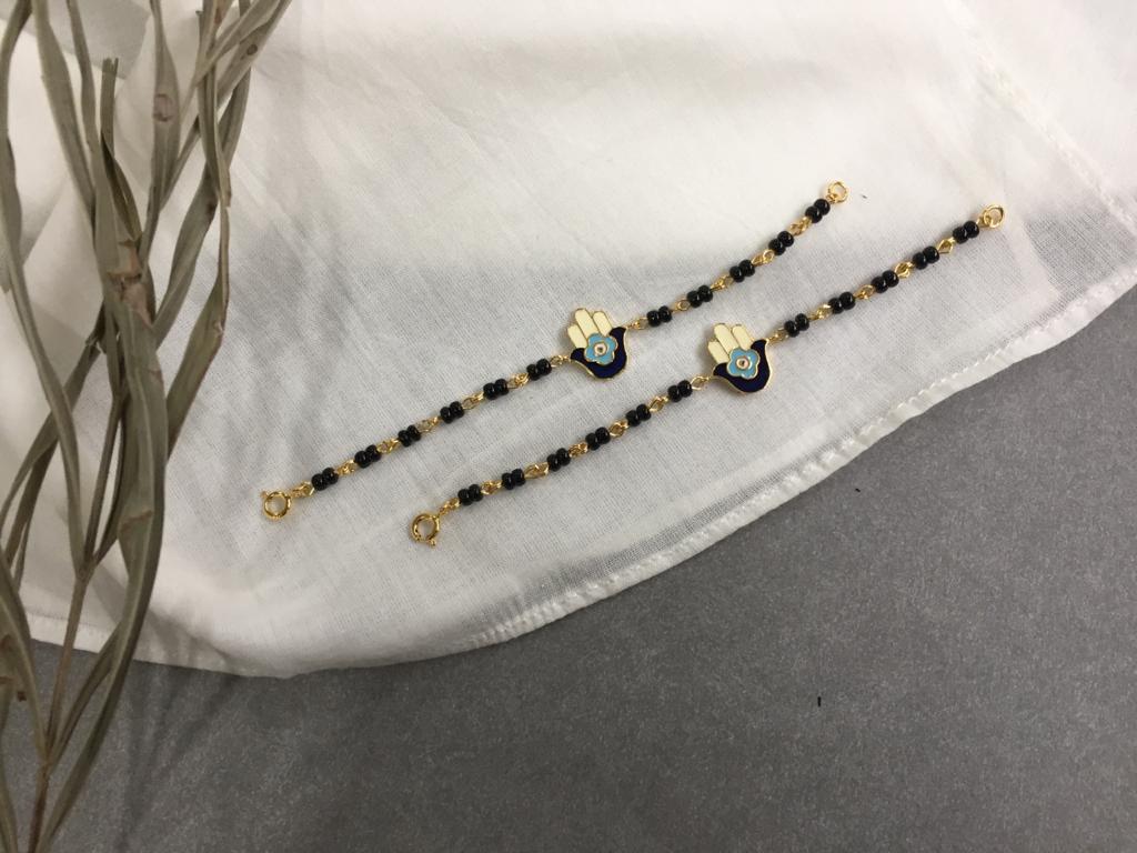 Sterling Silver Nazariya - Hamsa hand (Set of 2)