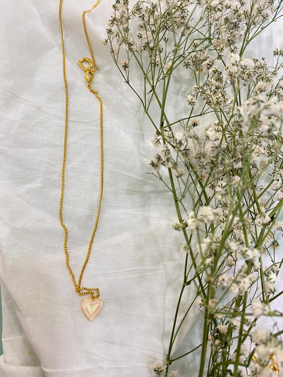 Heart Initial Neck Chain