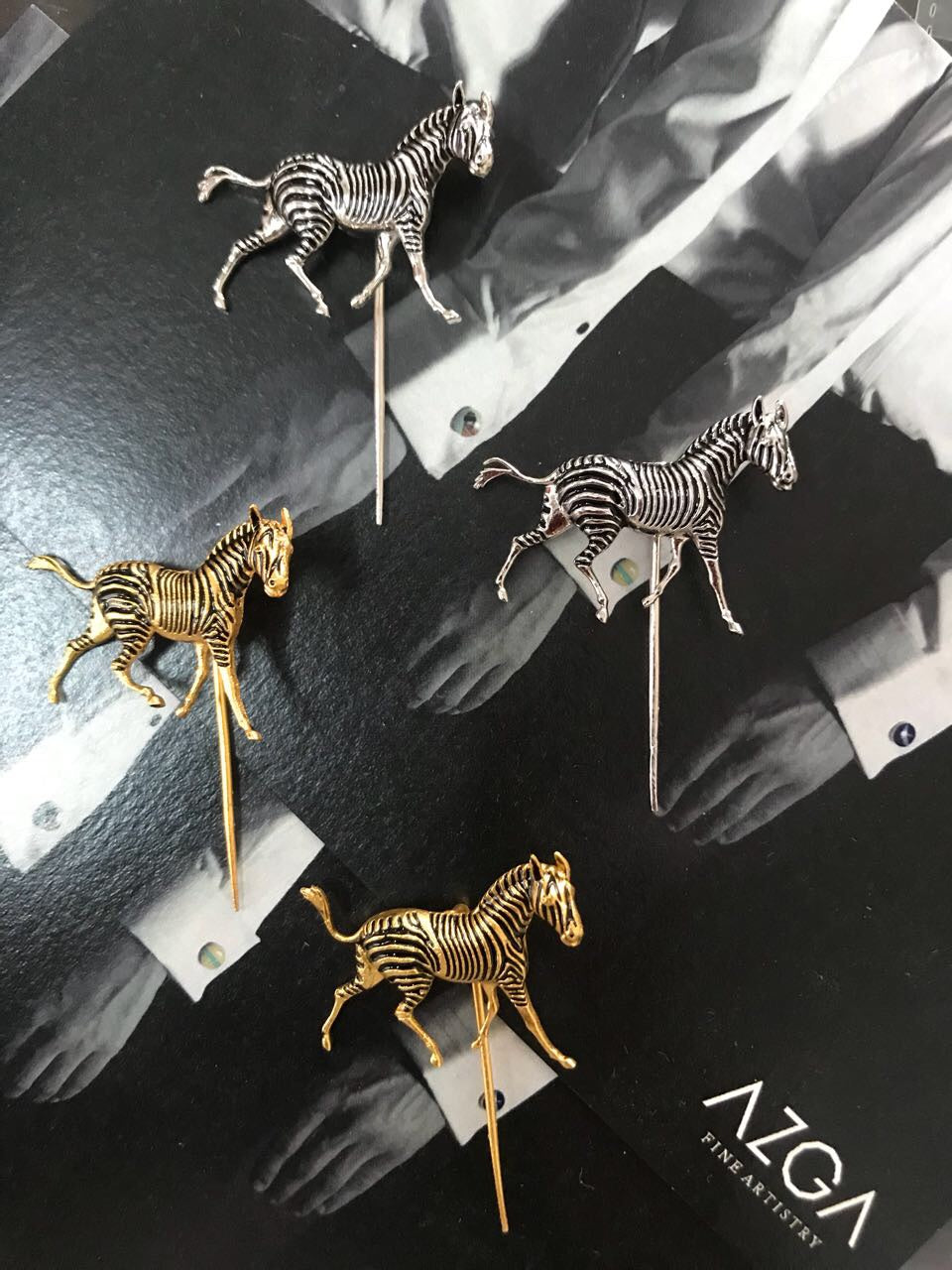 Zebra Lapel Pin