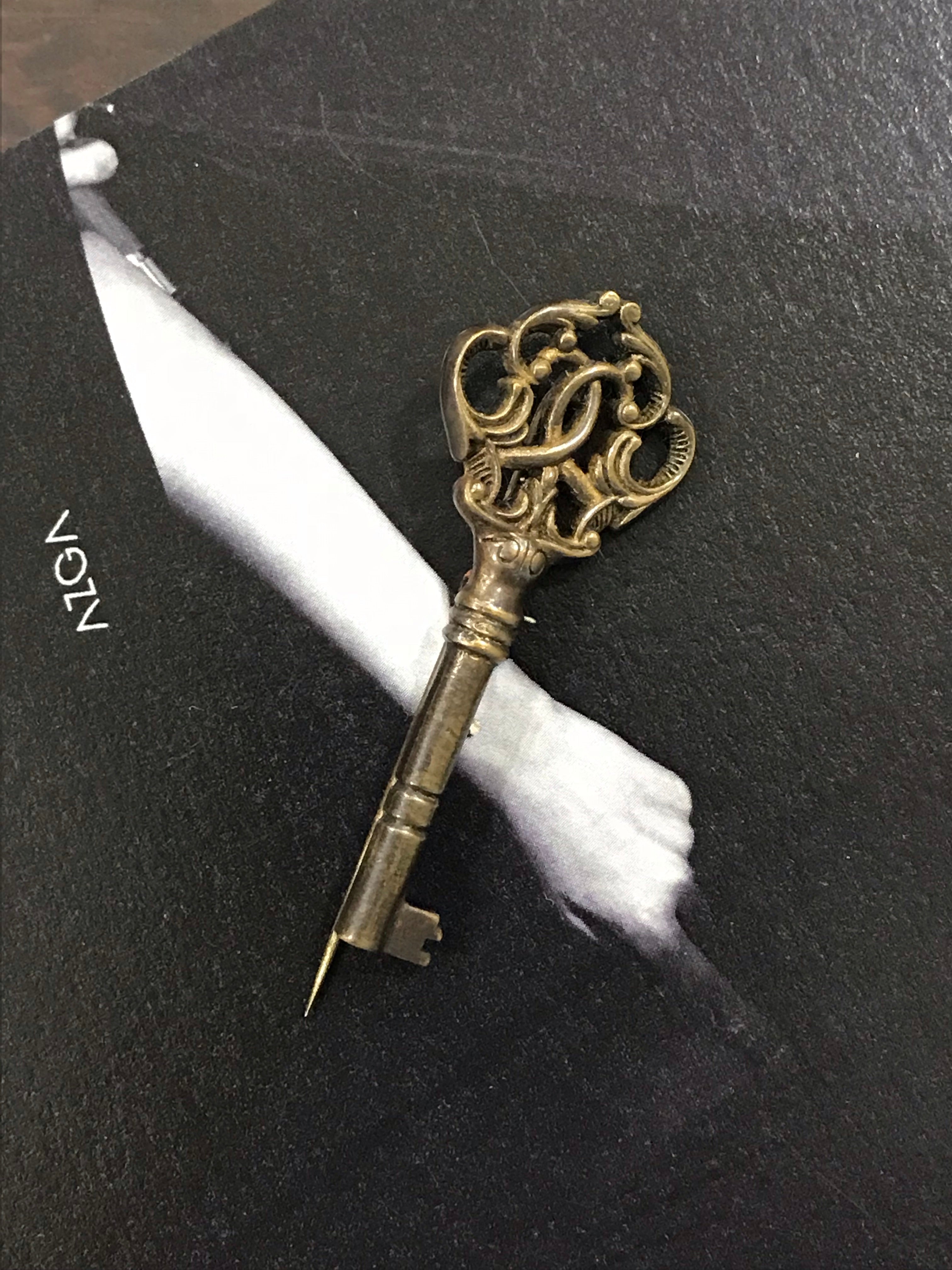 Vintage Key Brooch