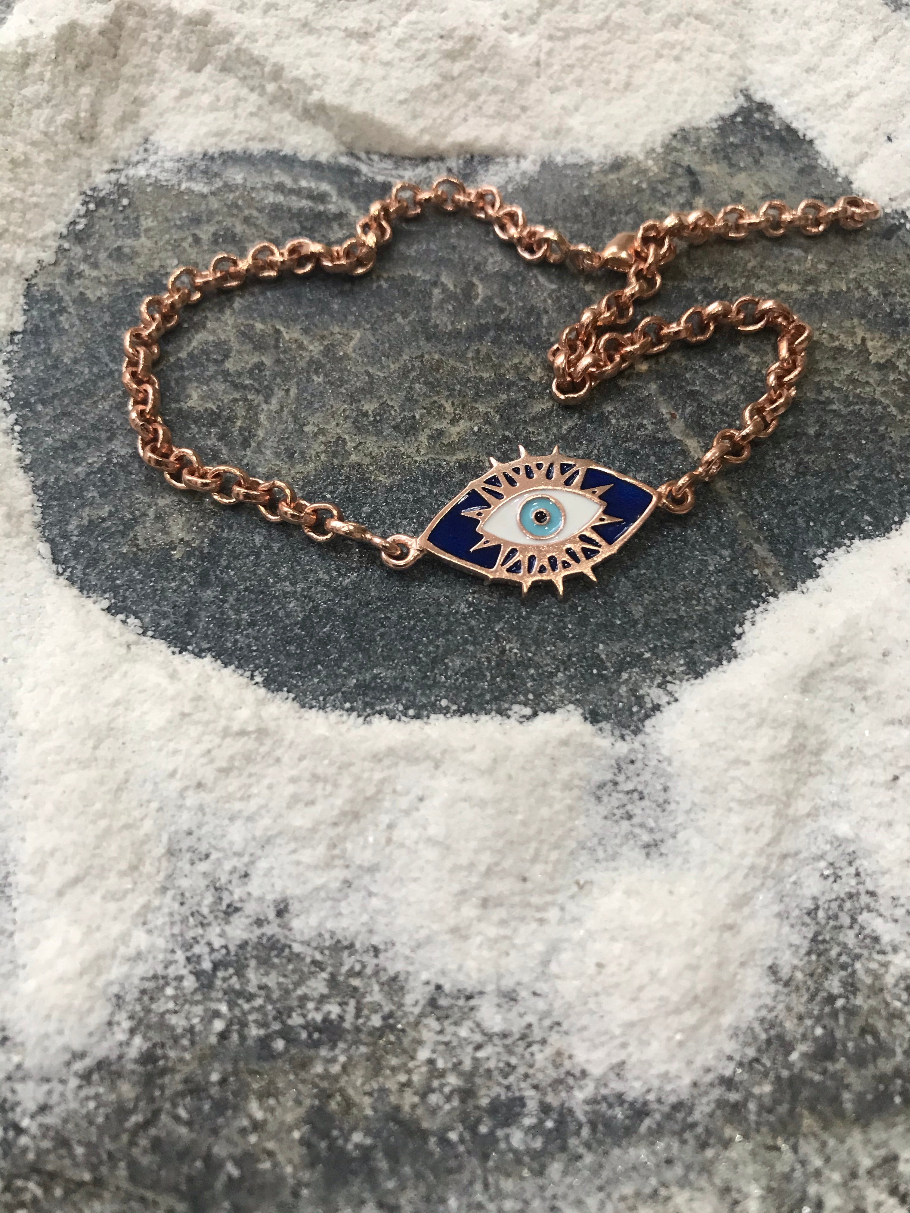 Evil eye - Men bracelet