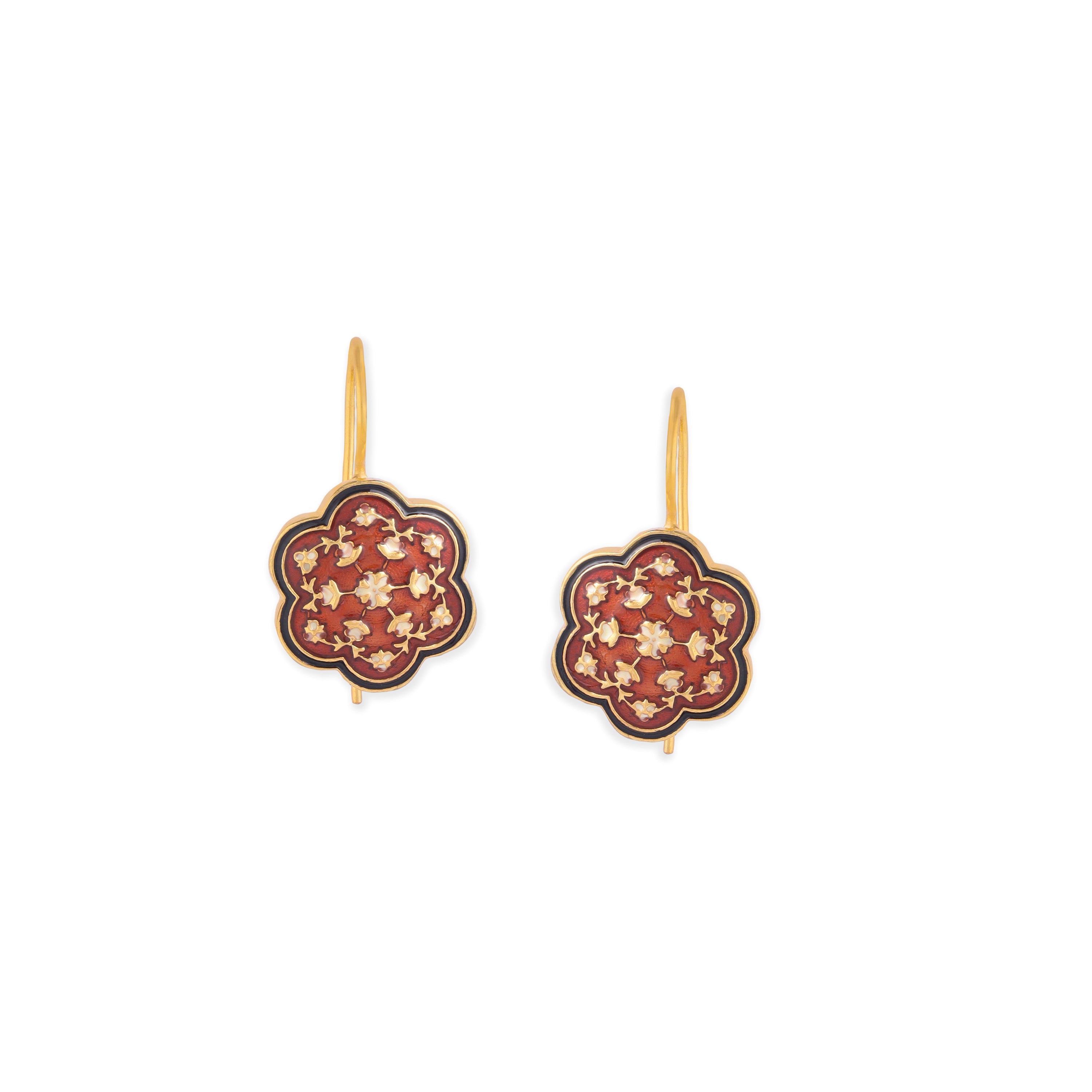 Minar Enamel Earrings