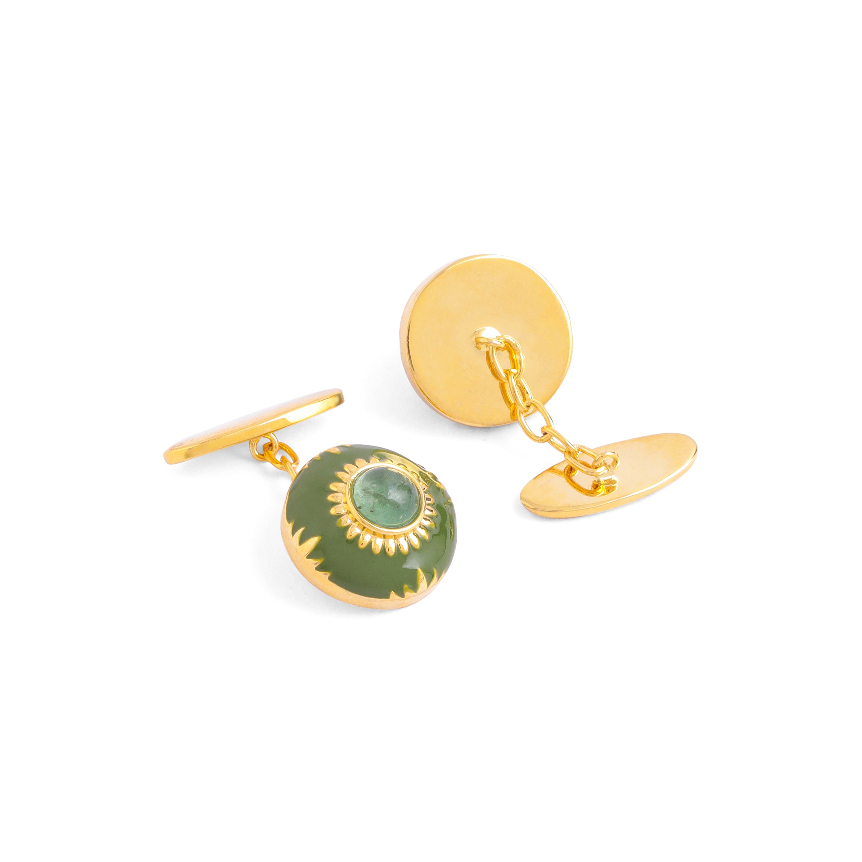 Reva Enamel Chain Cufflinks