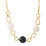 Infinity yin yang necklace