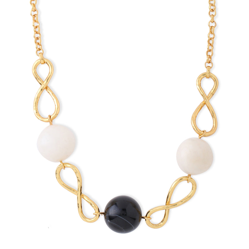 Infinity yin yang necklace