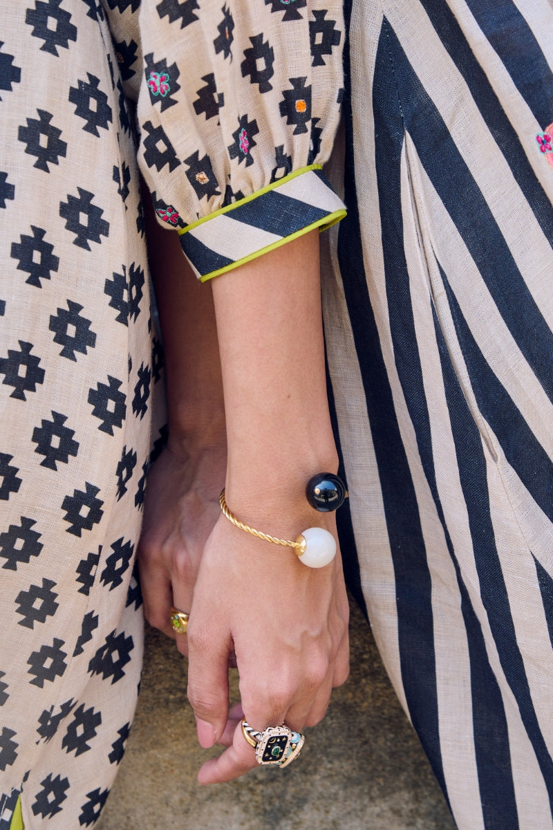 Yin Yang twister cuff