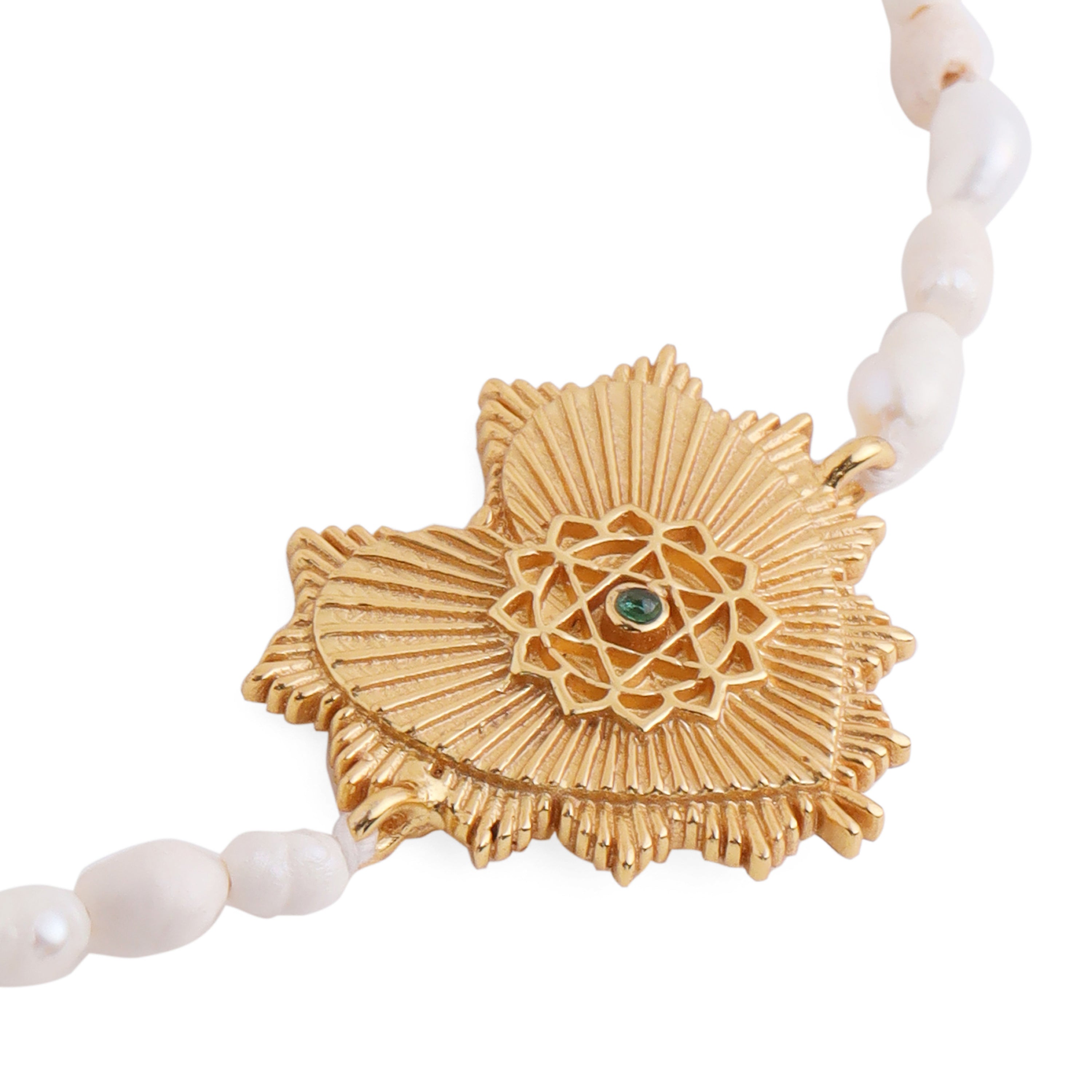 HEART CHAKRA PEARL BRACELET