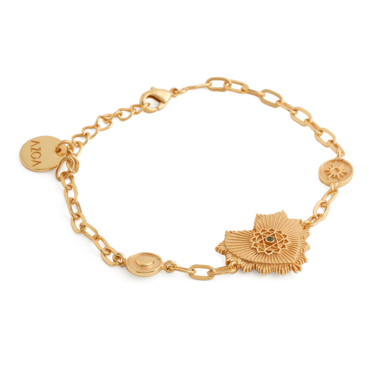HEART CHAKRA CHARM BRACELET