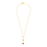 Sun & moon initial neckchain