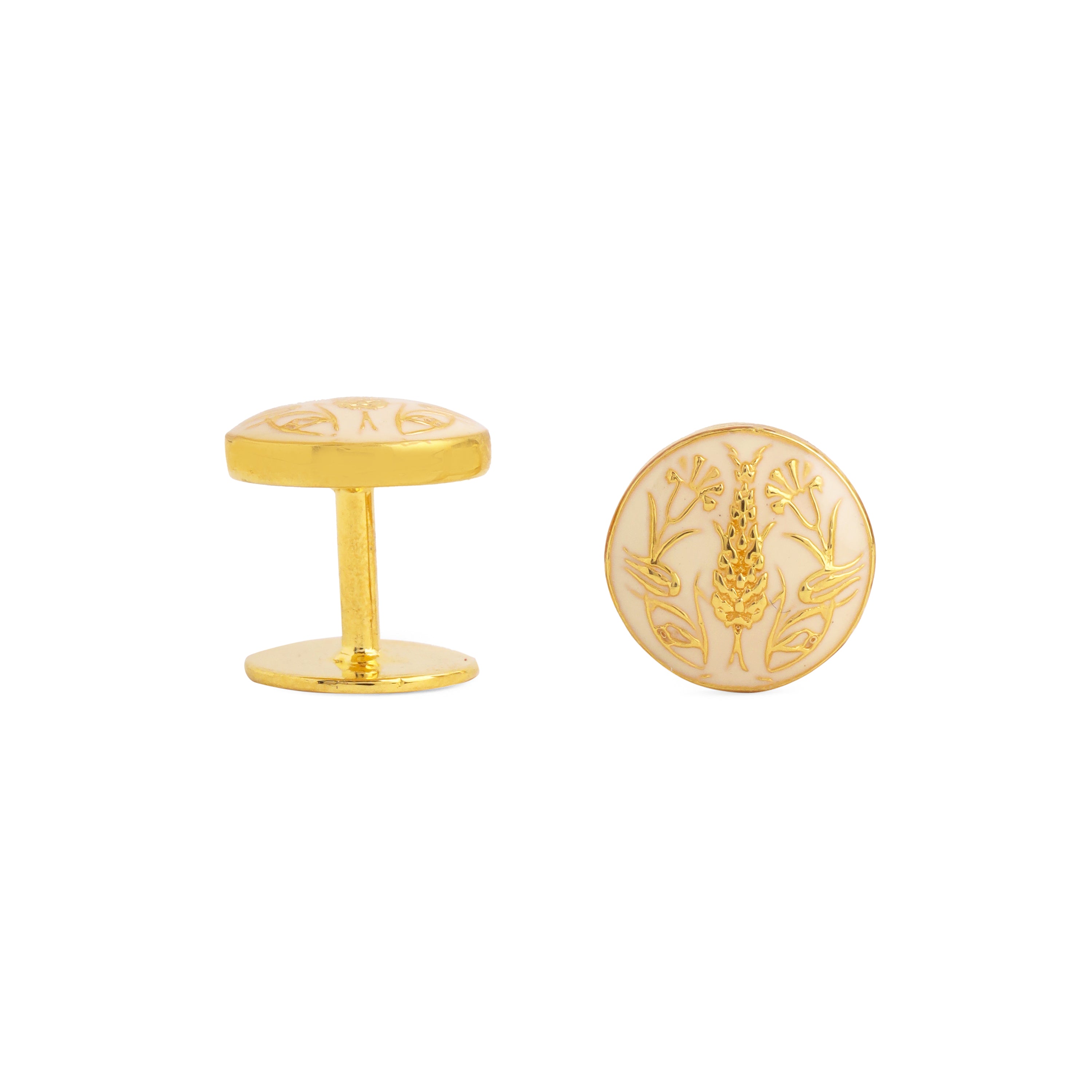 Shalimar Kurta Buttons - Ivory (Set of 4)