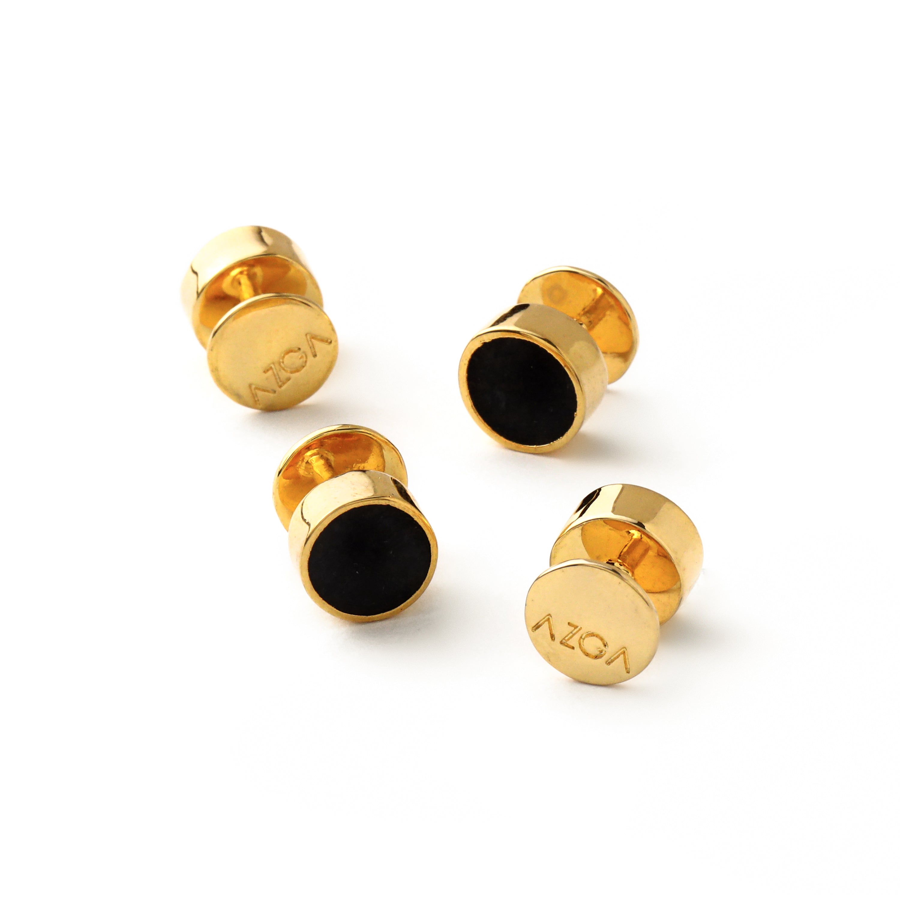 Classic Stone Inlay Shirt Stud (Set of 4)