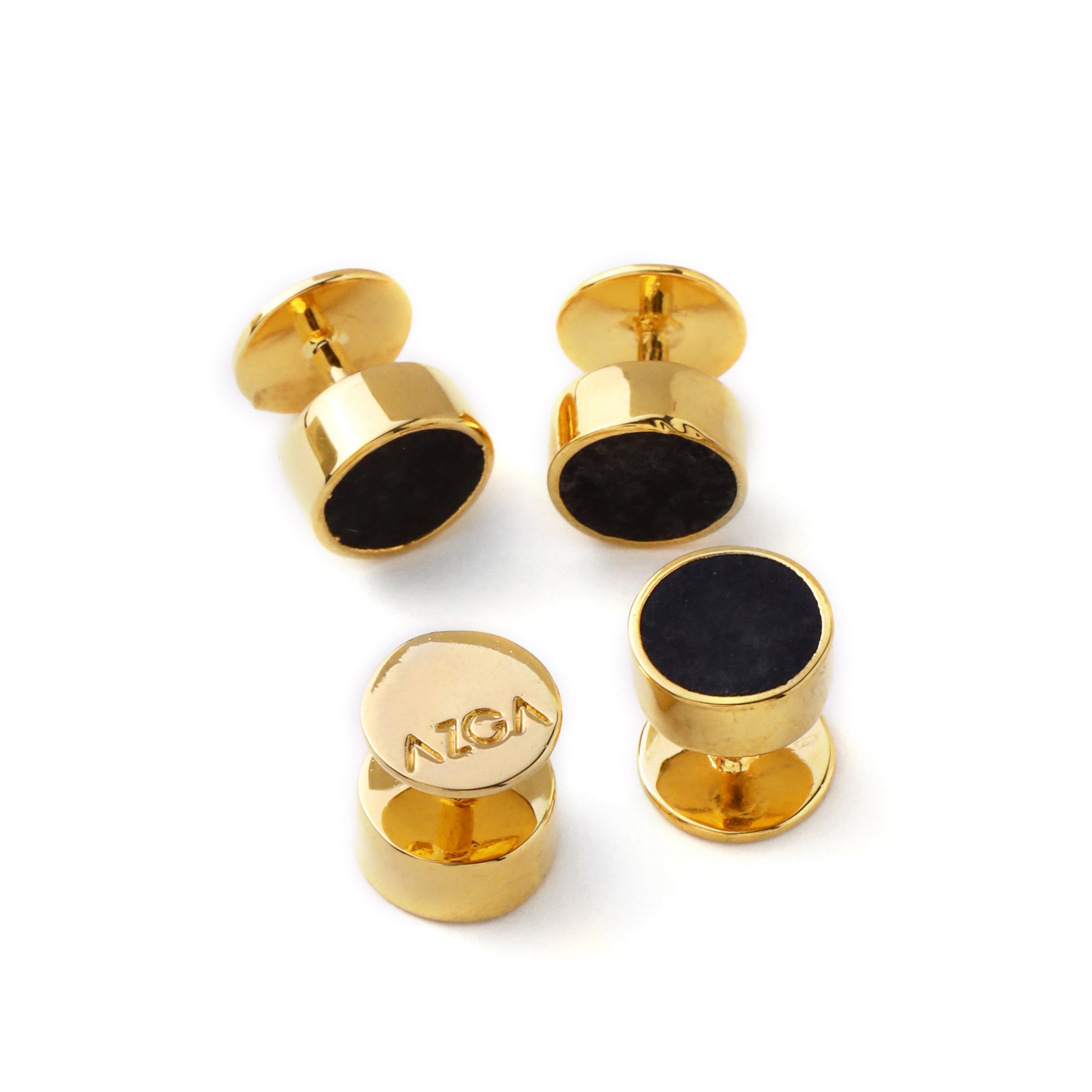 Classic Stone Inlay Shirt Stud (Set of 4)