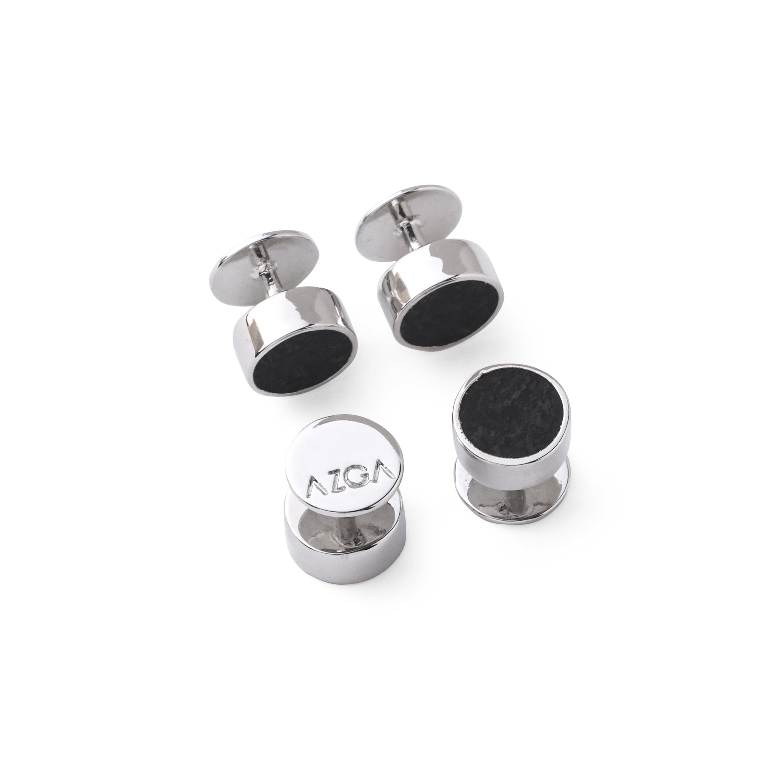 Classic Stone Inlay Shirt Stud (Set of 4)