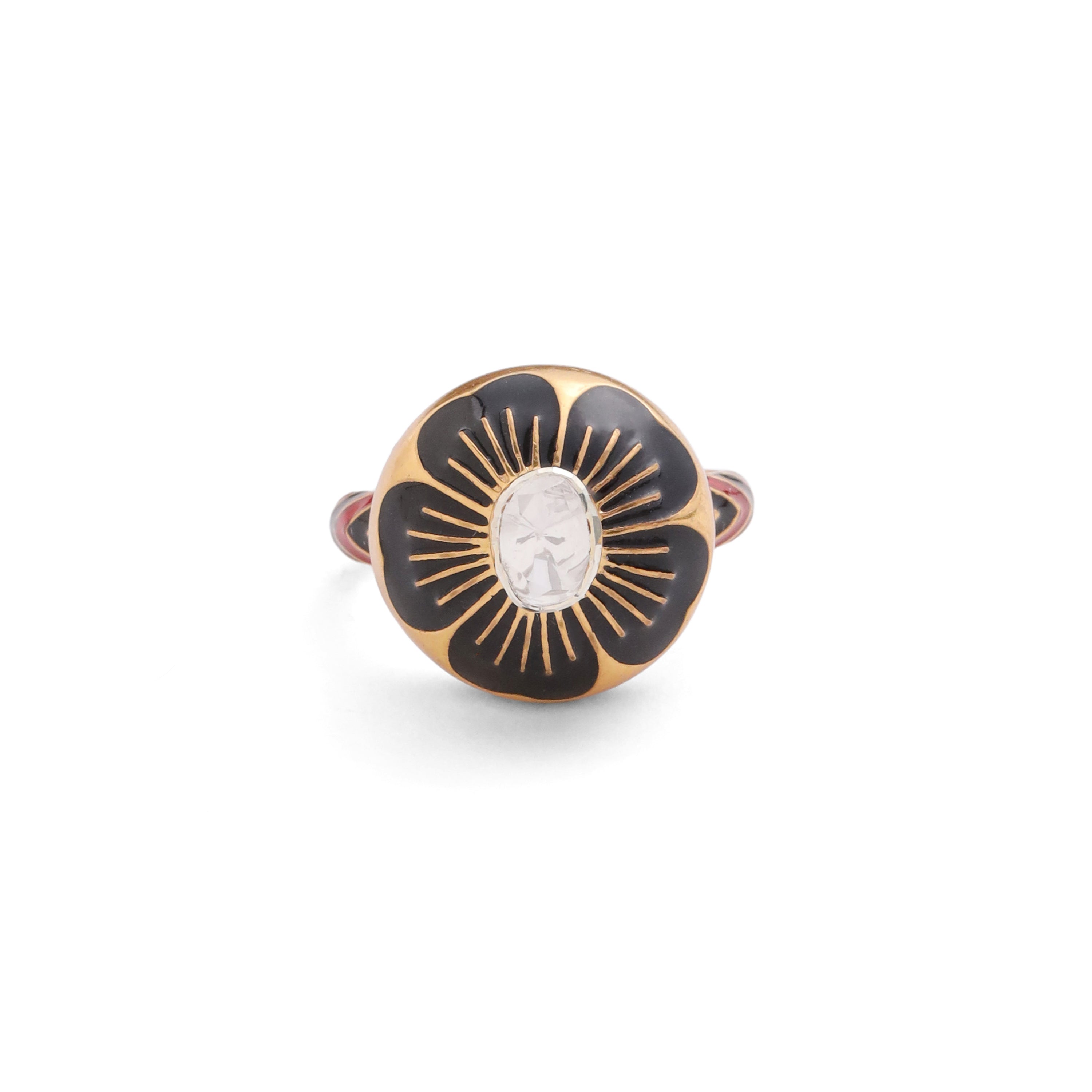 Palermo Dream Ring - Barn red & Charcoal