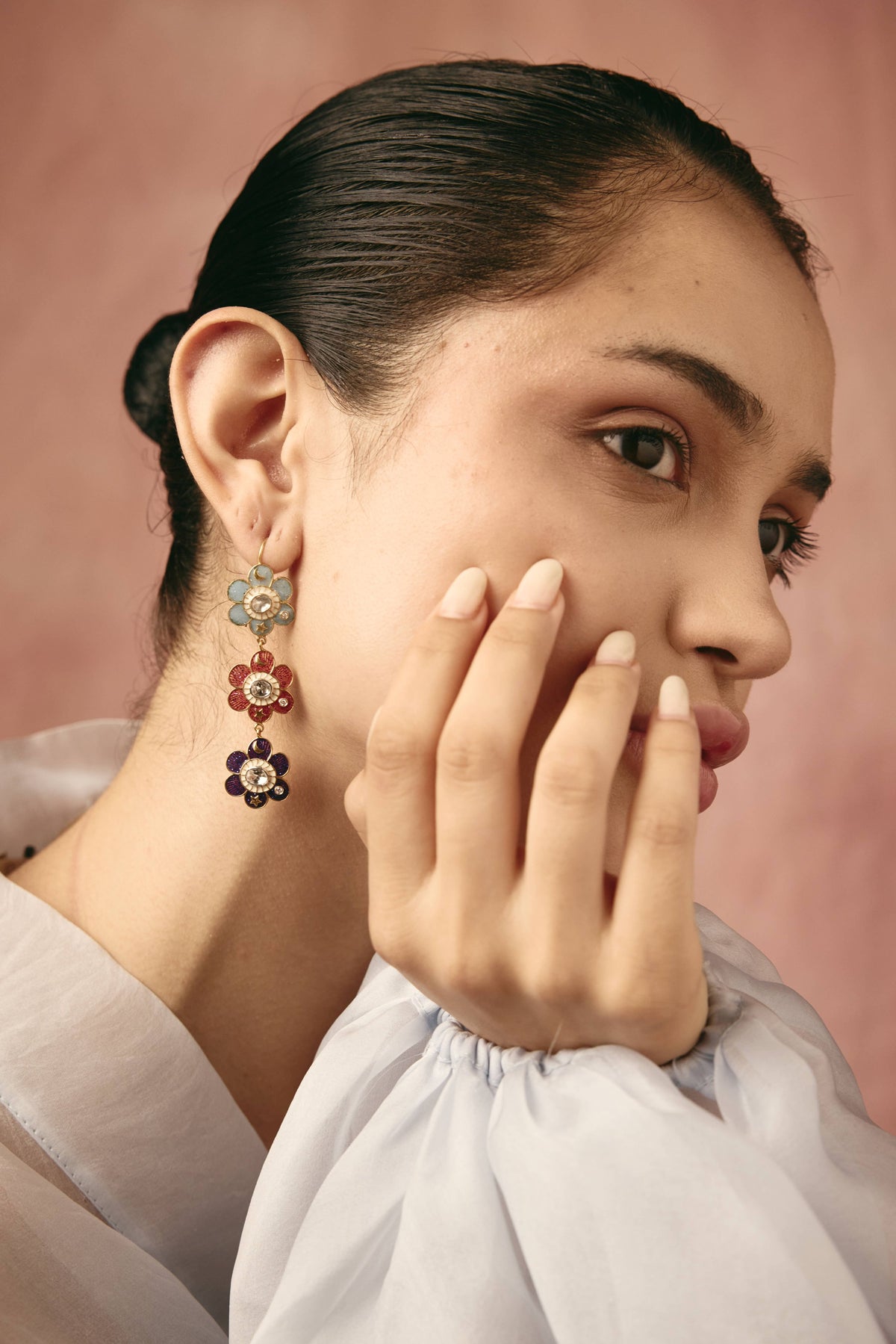 Pomelia Triple Dangling Earrings