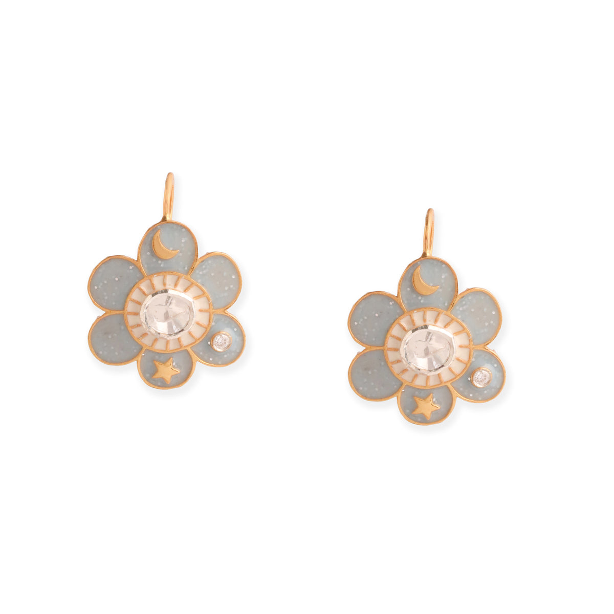 Pomelia Dangling Earrings - Sky Blue