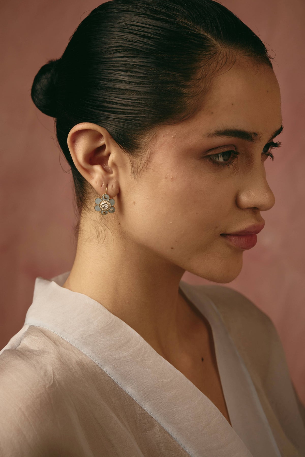 Pomelia Dangling Earrings - Sky Blue