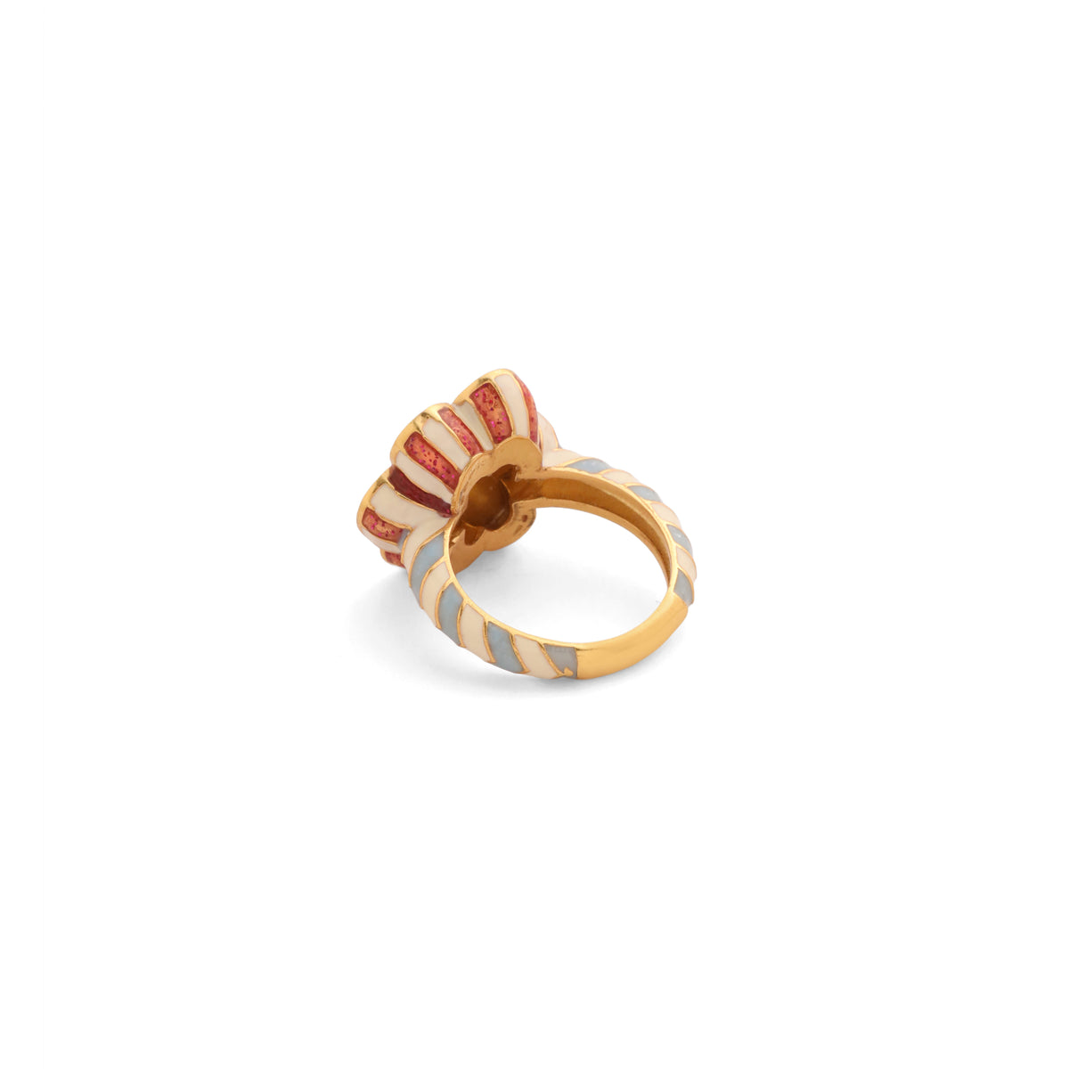 Pomelia Chand Sitara Ring - Pink