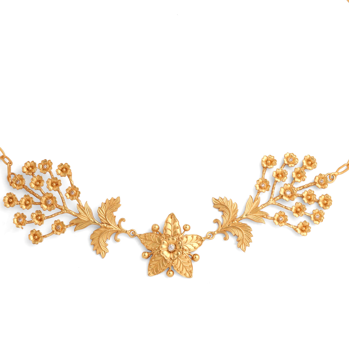 Zora Golden Dynasty Floral Choker