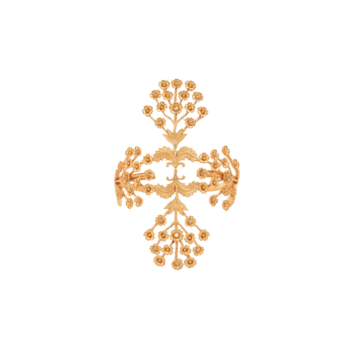 Zora Golden Dynasty Floral Hand Cuff
