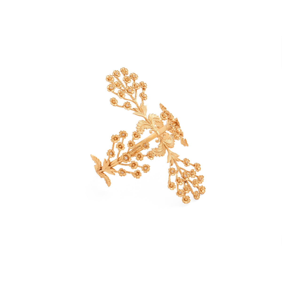 Zora Golden Dynasty Floral Hand Cuff