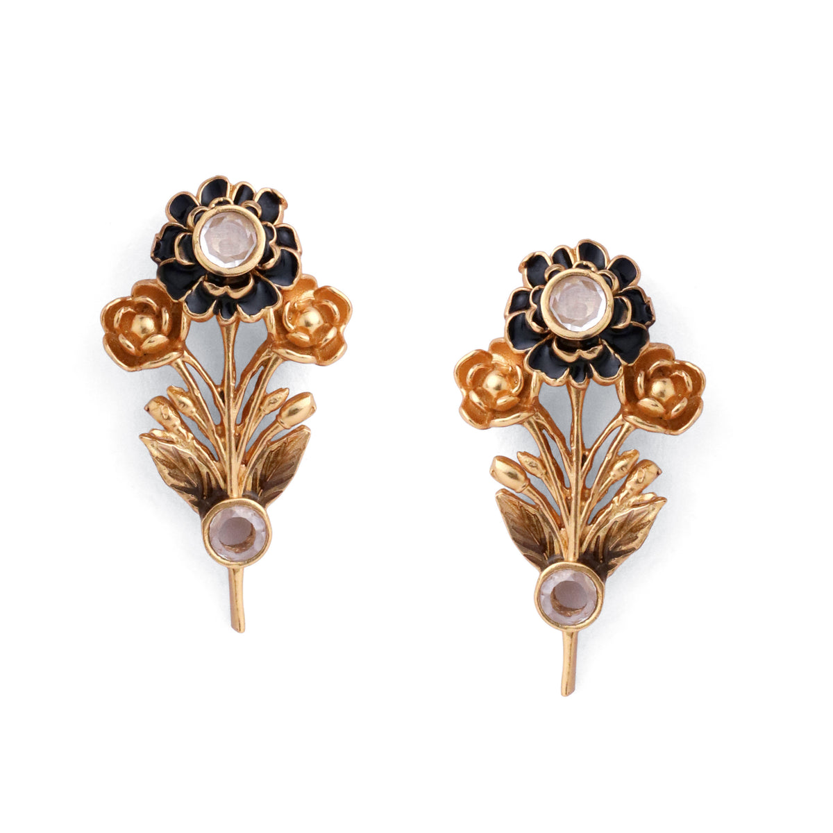 Aurelia Botanical Enamel Earrings