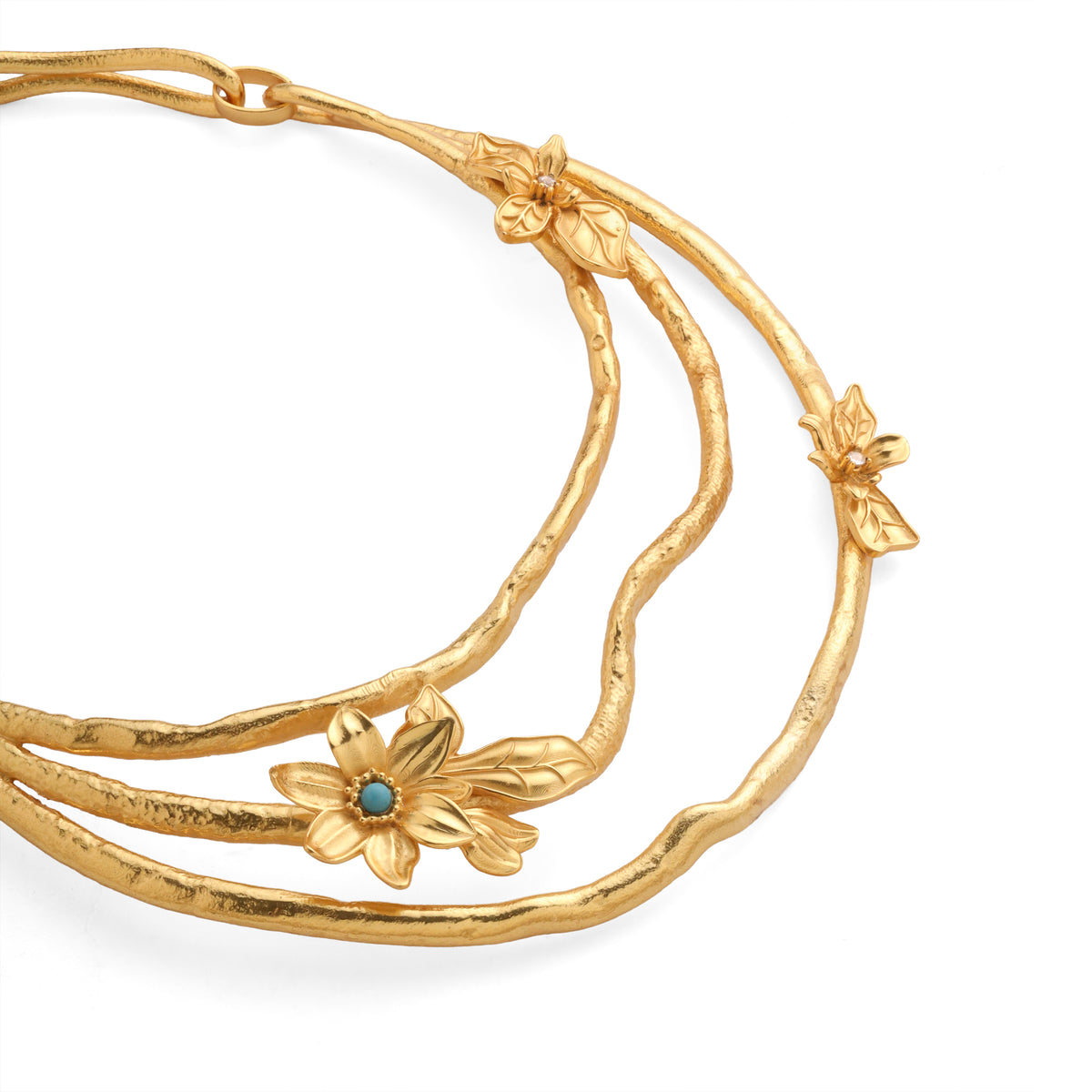 The Zora Botanical Flora Layered Necklace